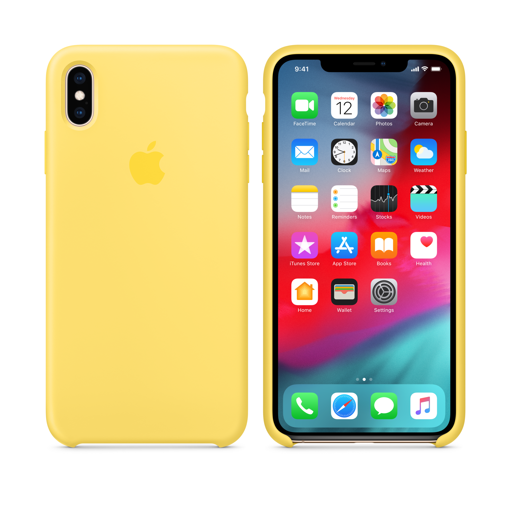 iPhone XS Max Silicone Case — Canary Yellow