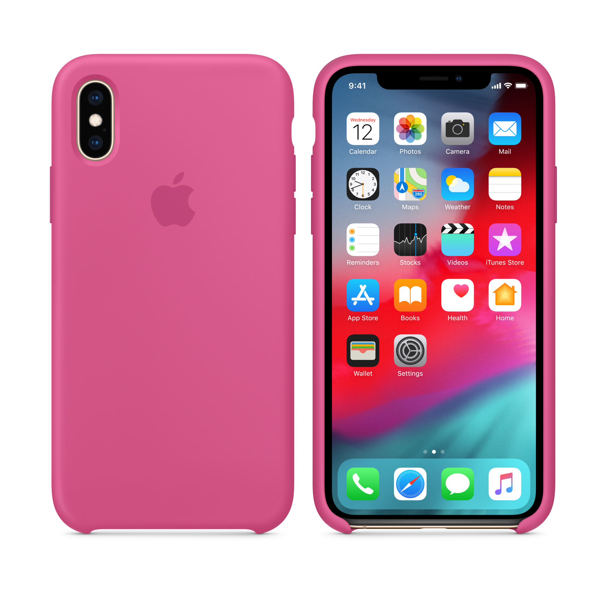iPhone XS Silicone Case — Dragon Fruit