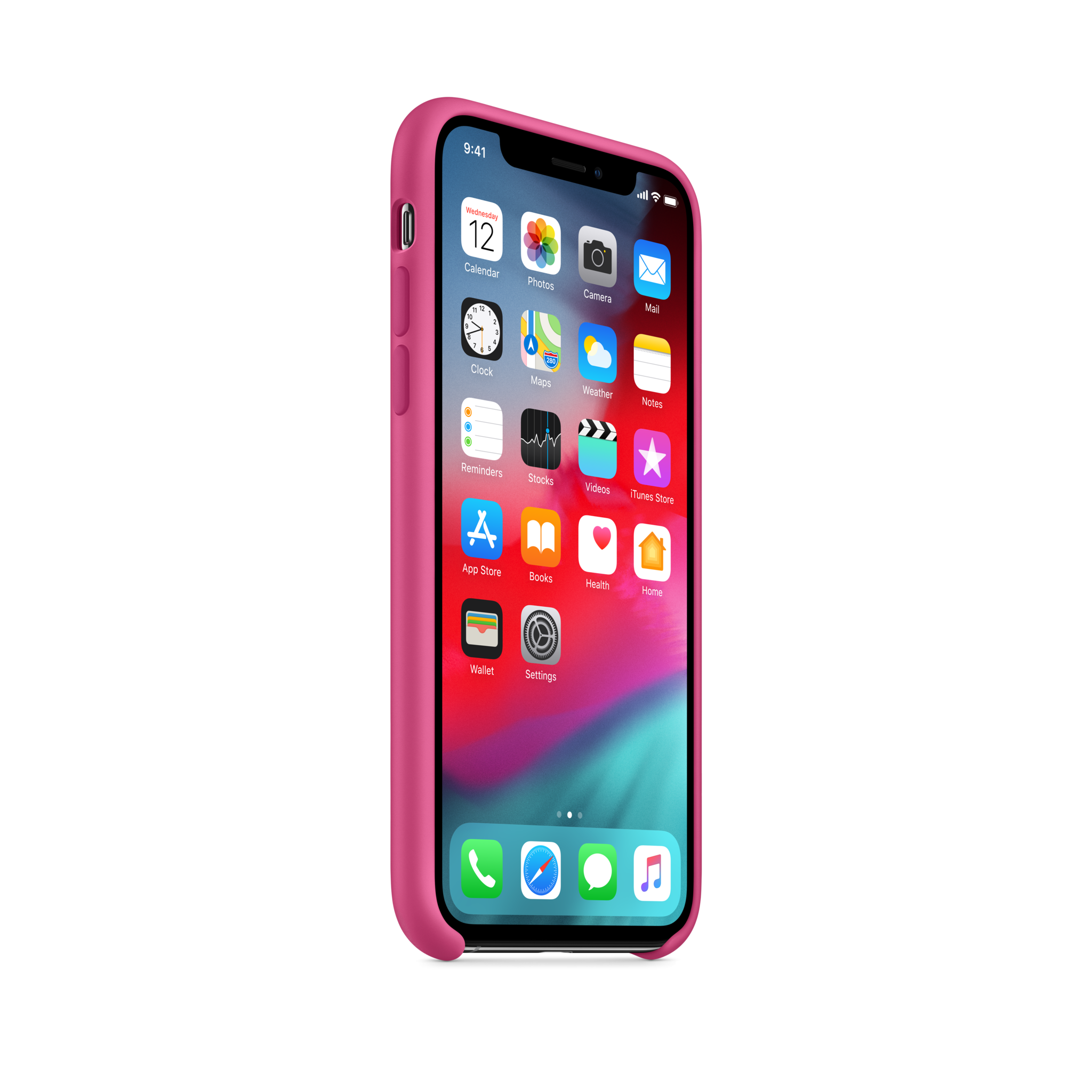 iPhone XS Silicone Case — Dragon Fruit