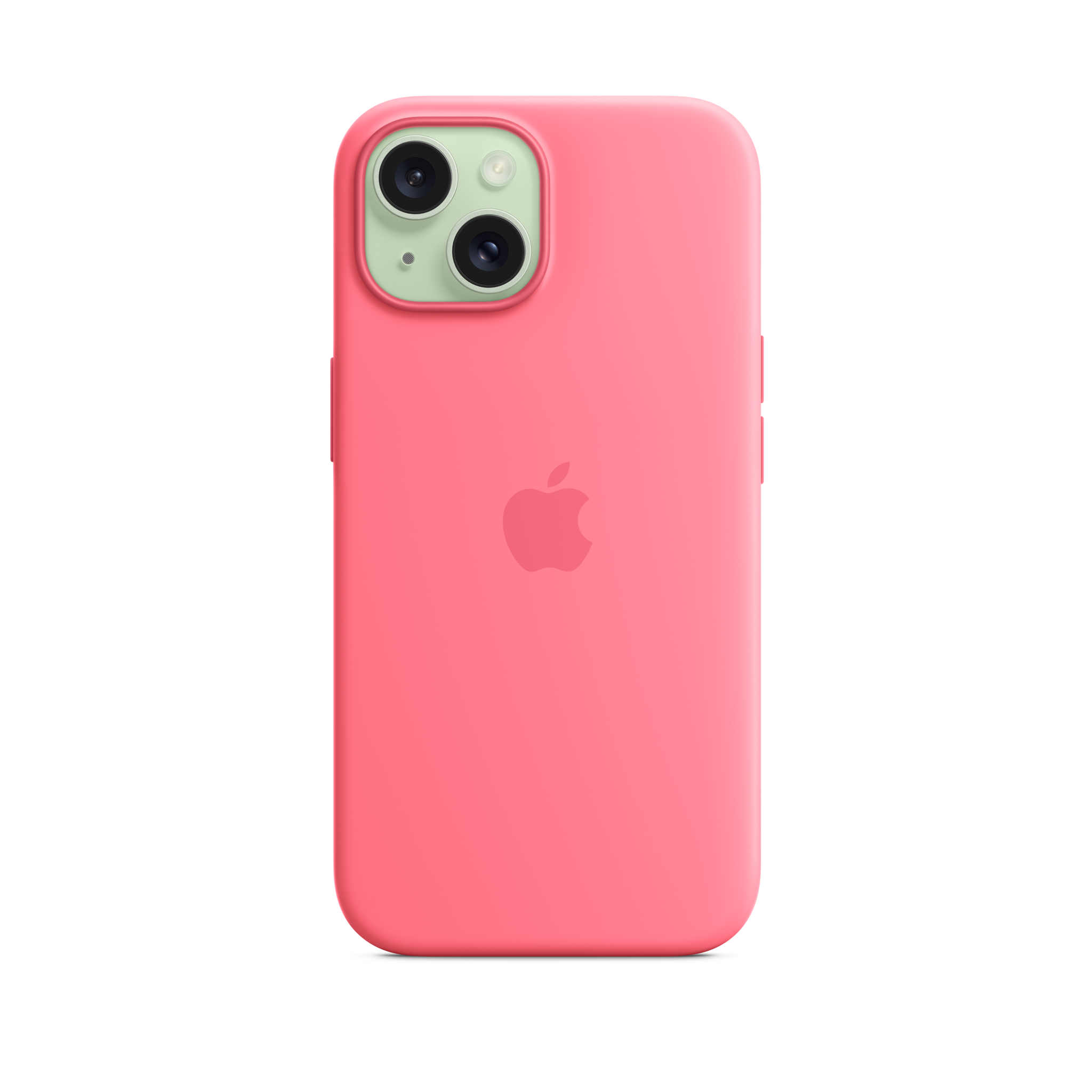 iPhone 15 Silicone Case with MagSafe — Pink
