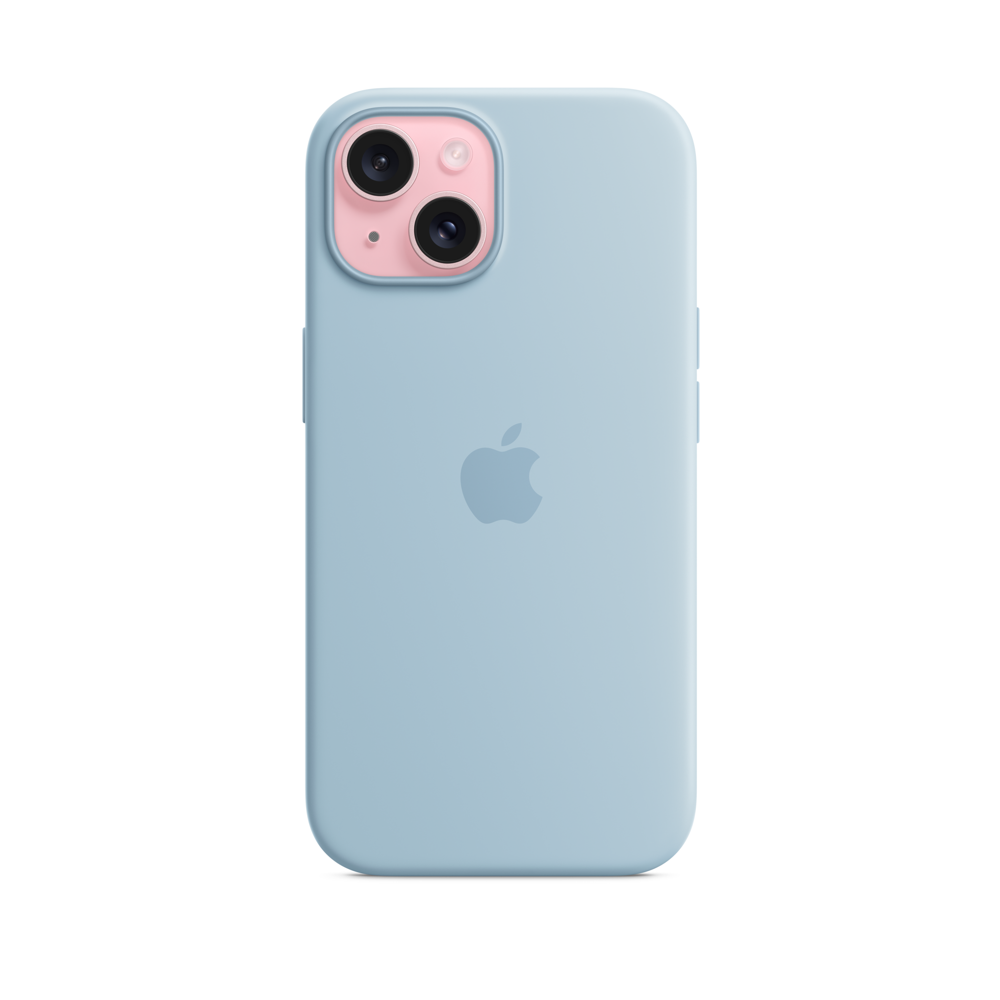 iPhone 15 Silicone Case with MagSafe — Light Blue