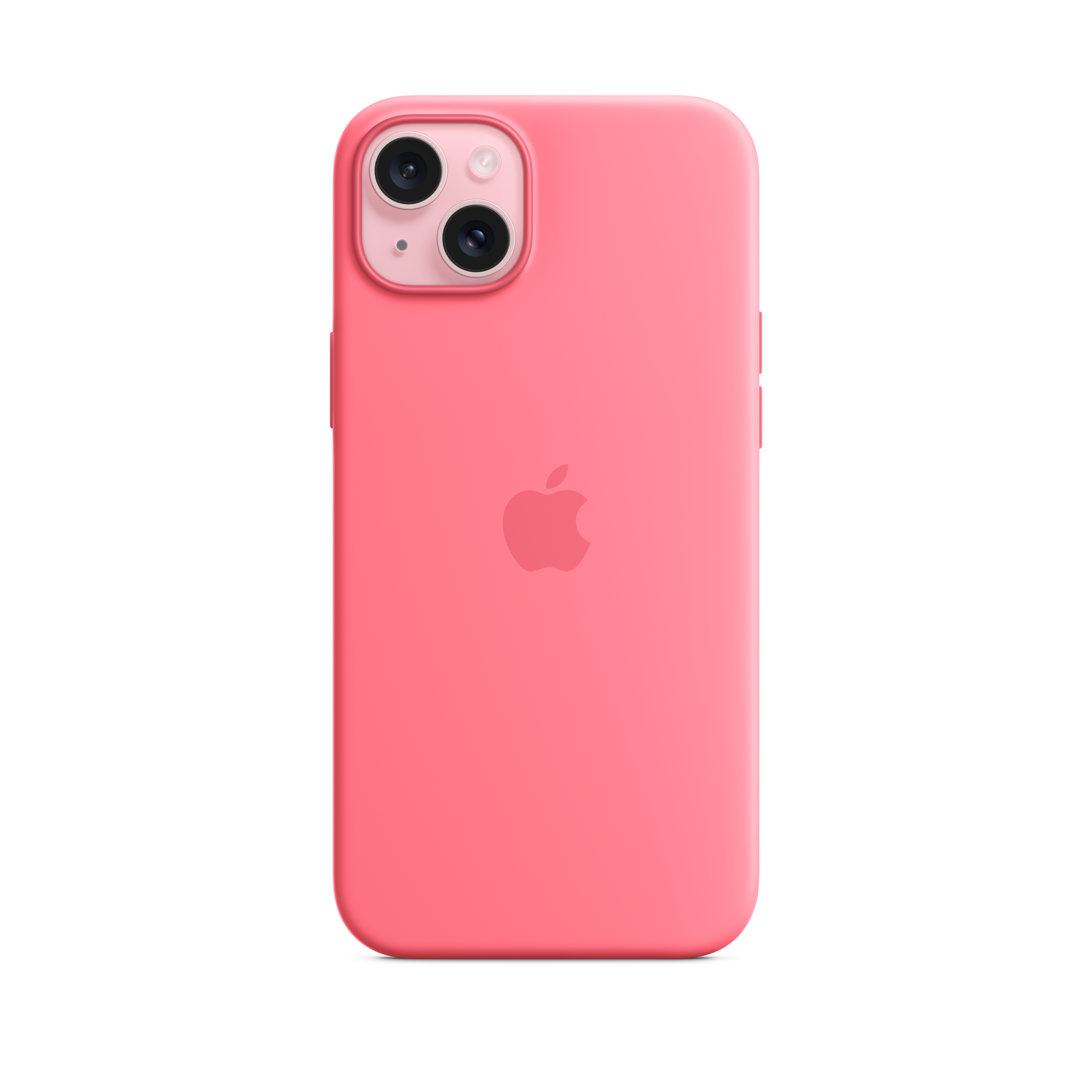 iPhone 15 Plus Silicone Case with MagSafe — Pink