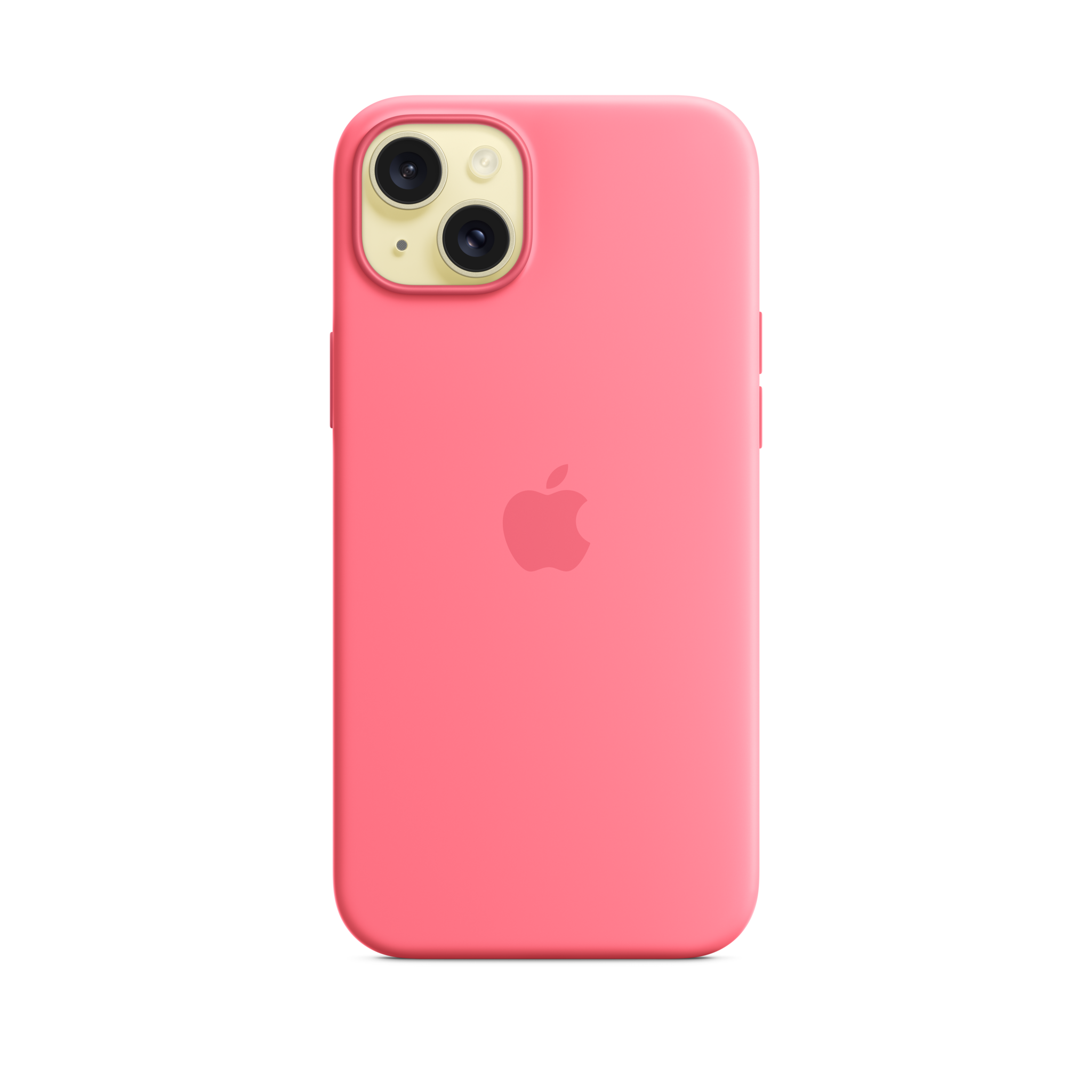 iPhone 15 Plus Silicone Case with MagSafe — Pink