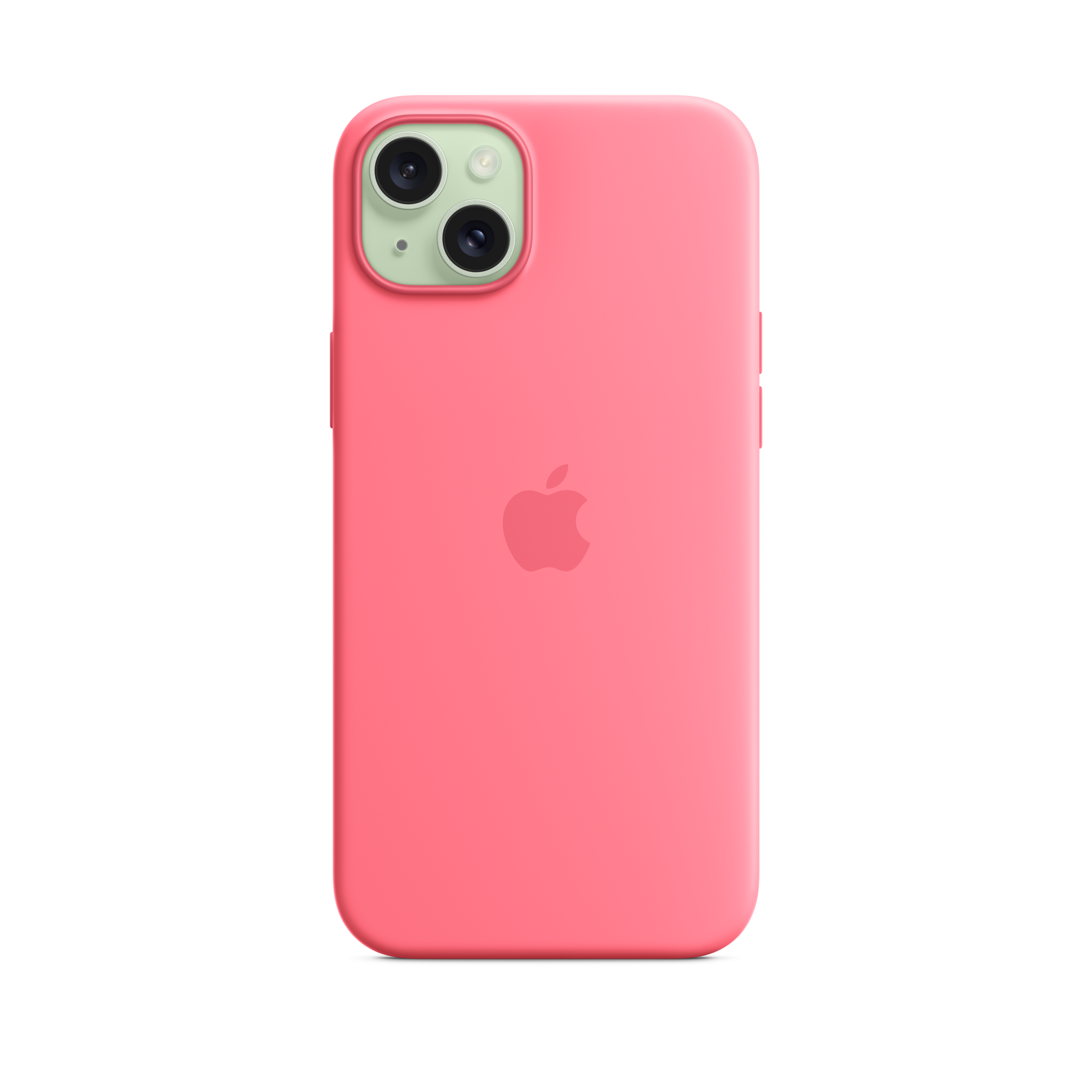 iPhone 15 Plus Silicone Case with MagSafe — Pink
