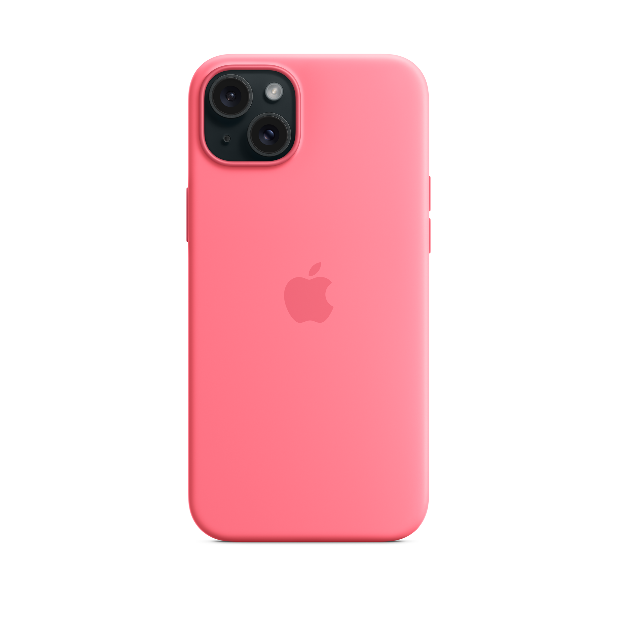 iPhone 15 Plus Silicone Case with MagSafe — Pink