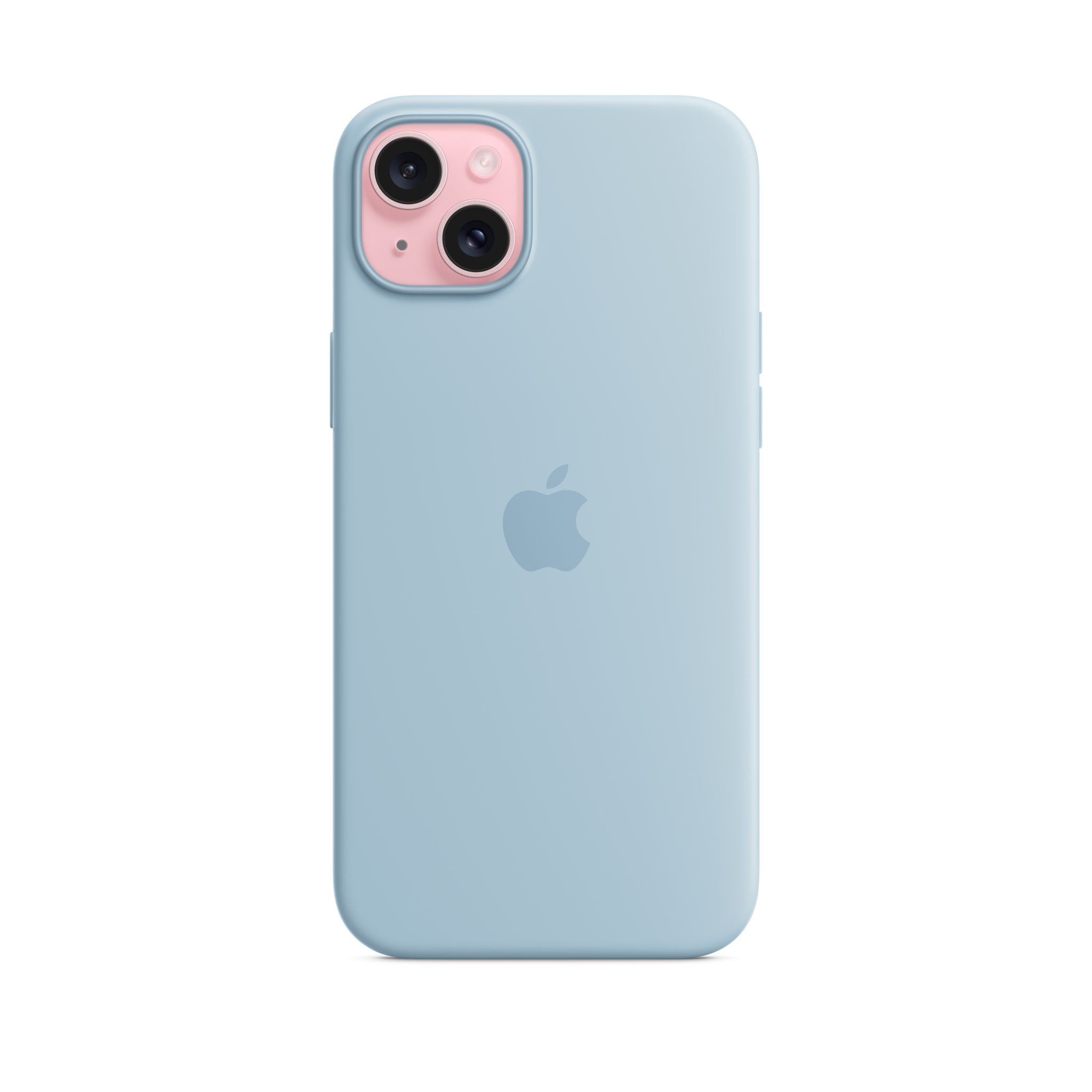iPhone 15 Plus Silicone Case with MagSafe — Light Blue