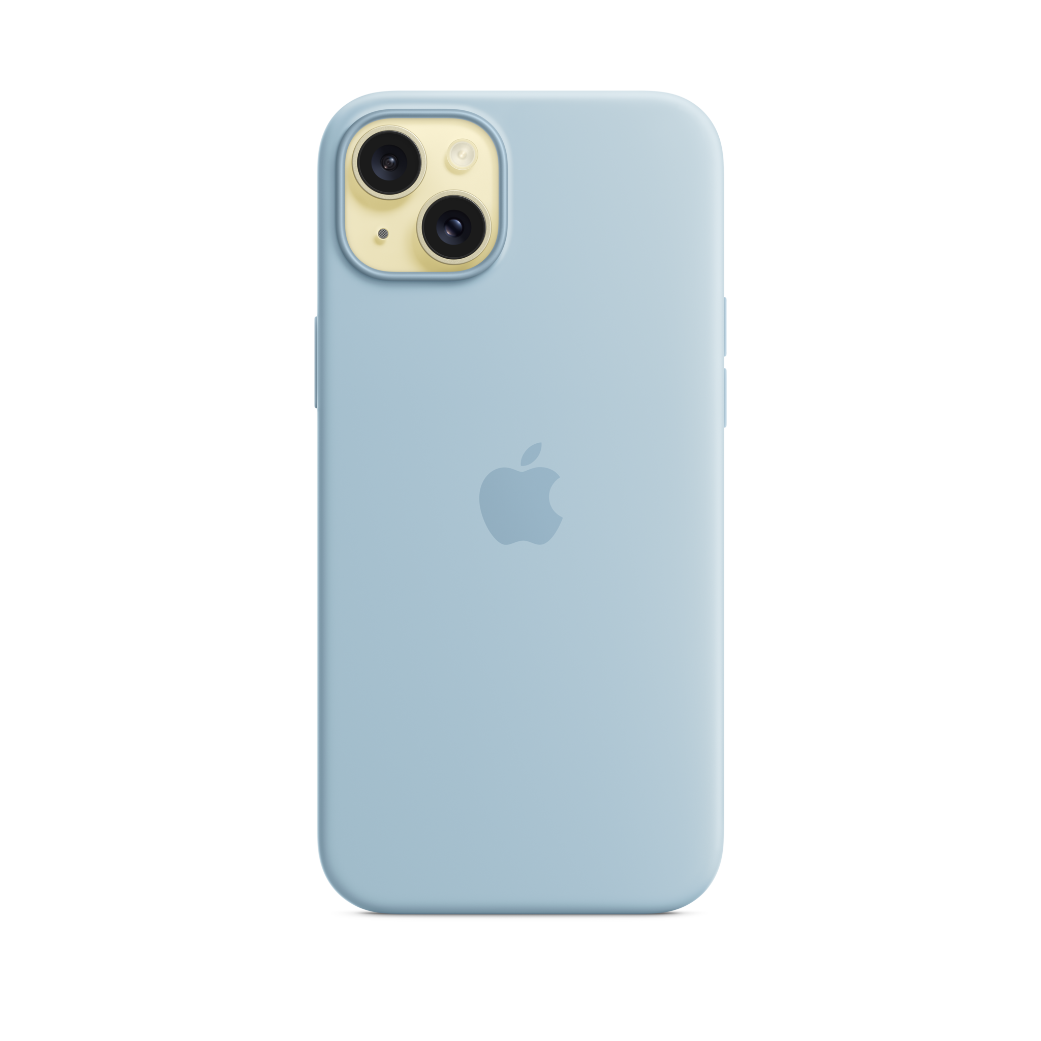 iPhone 15 Plus Silicone Case with MagSafe — Light Blue