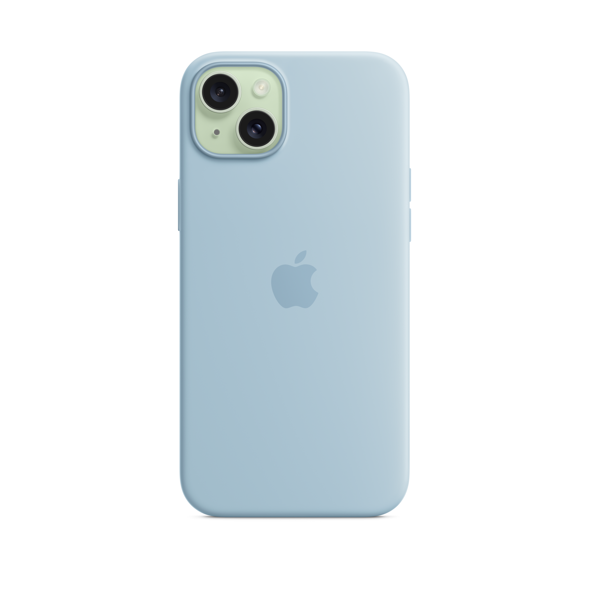 iPhone 15 Plus Silicone Case with MagSafe — Light Blue