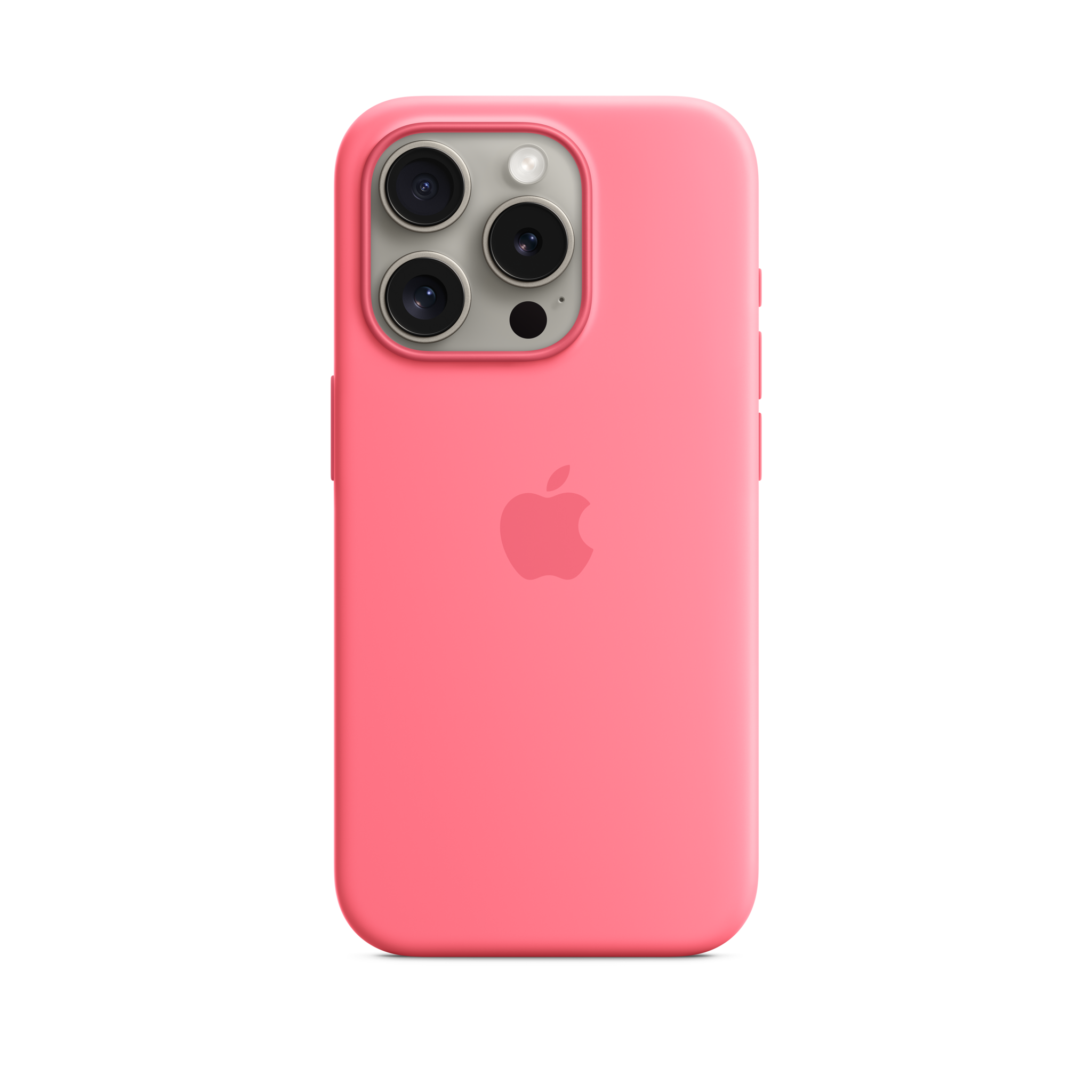 iPhone 15 Pro Silicone Case with MagSafe — Pink