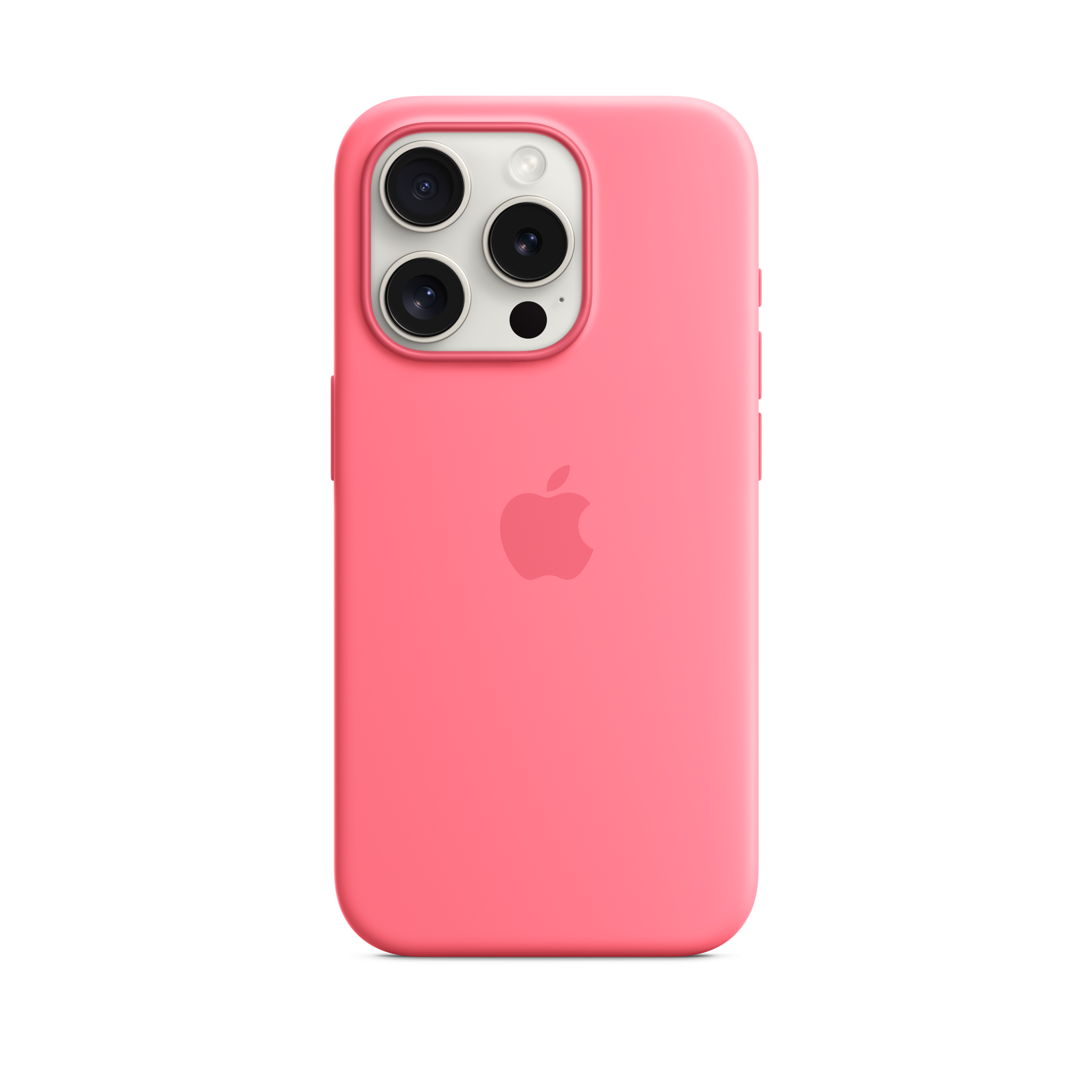 iPhone 15 Pro Silicone Case with MagSafe — Pink