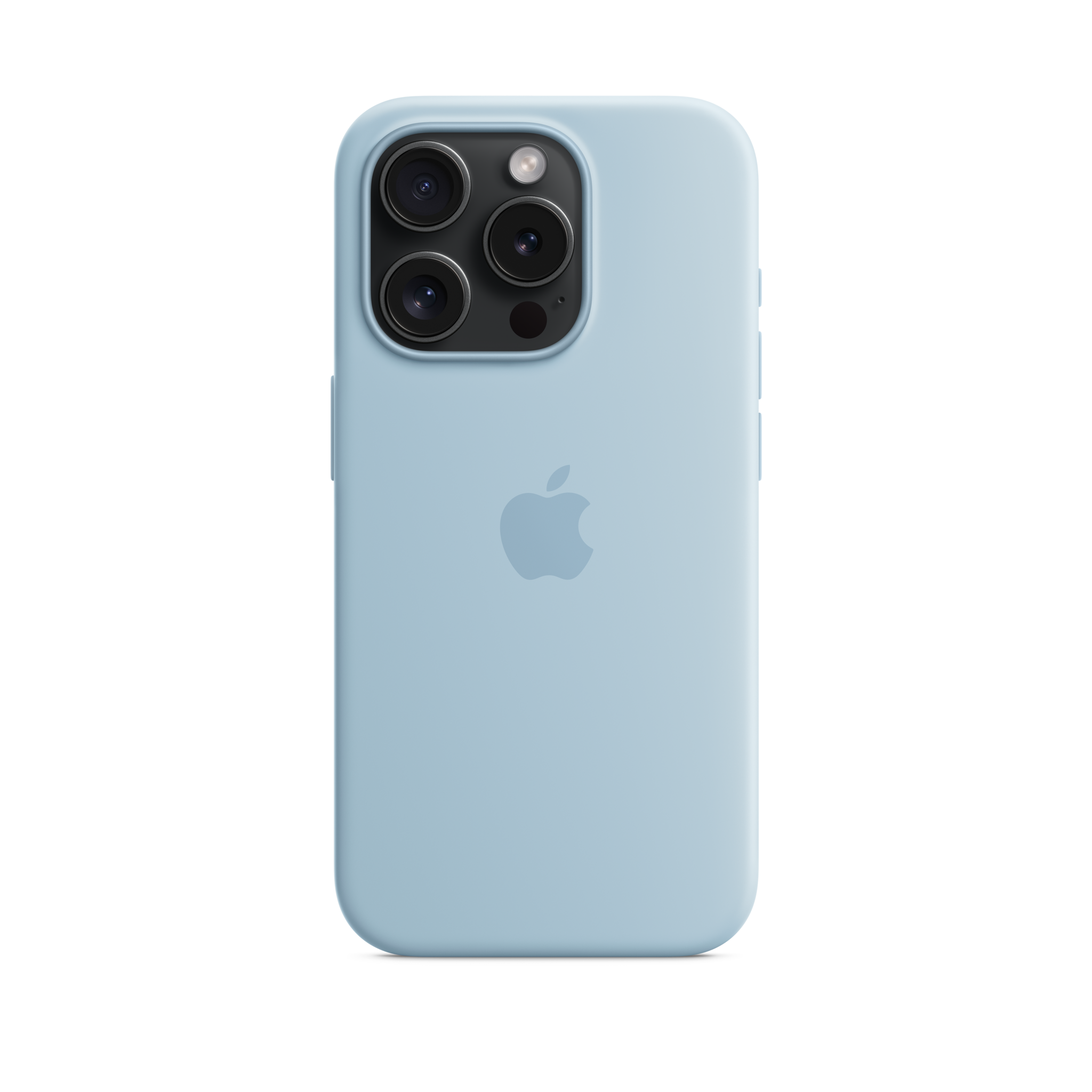 iPhone 15 Pro Silicone Case with MagSafe — Light Blue