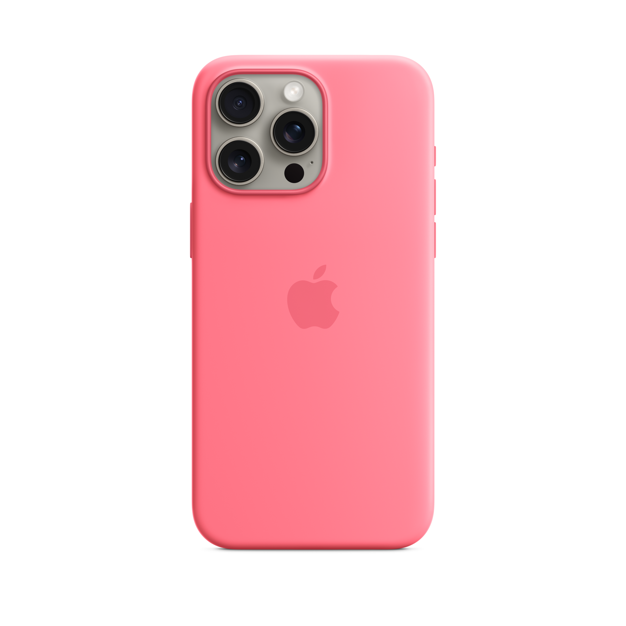 iPhone 15 Pro Max Silicone Case with MagSafe — Pink