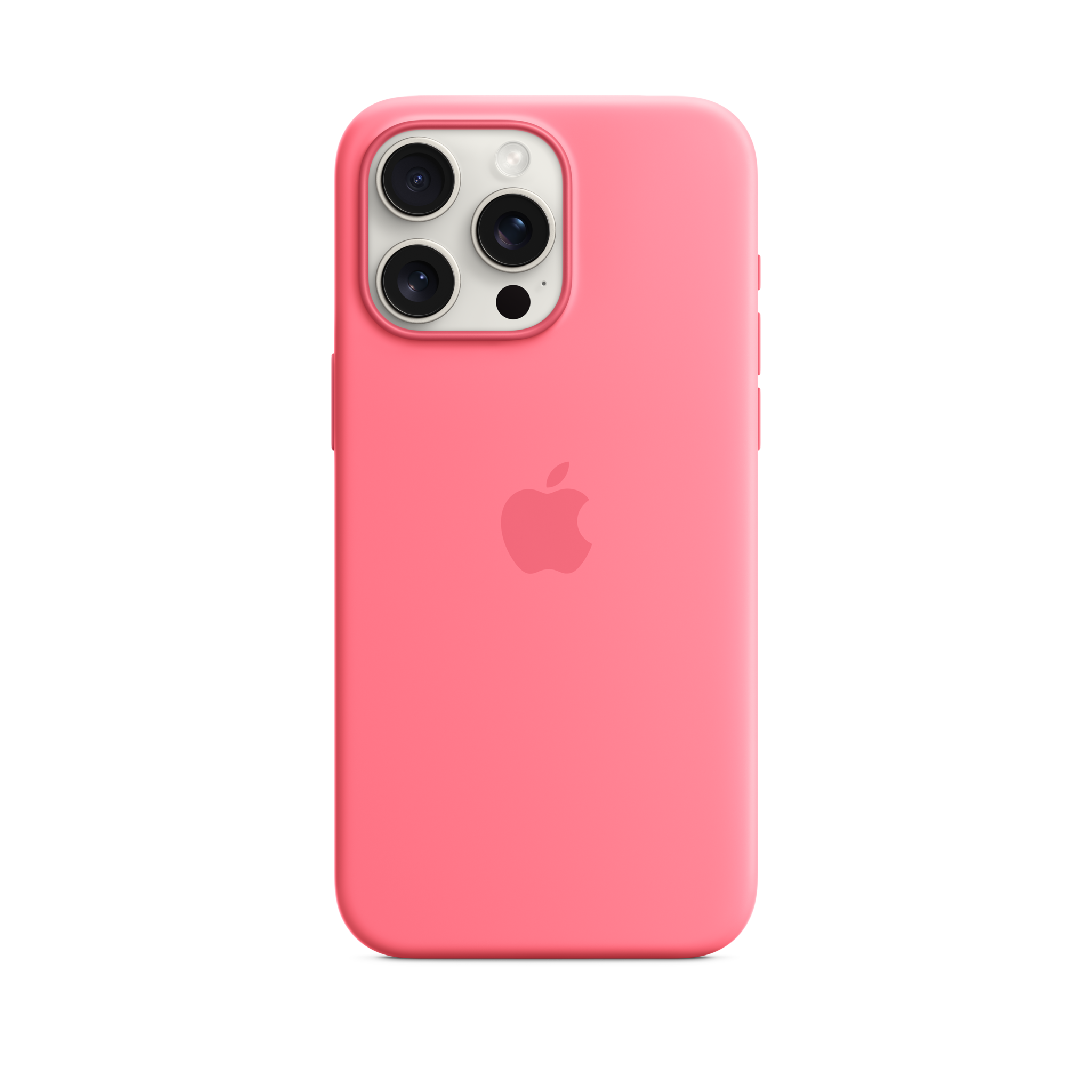 iPhone 15 Pro Max Silicone Case with MagSafe — Pink