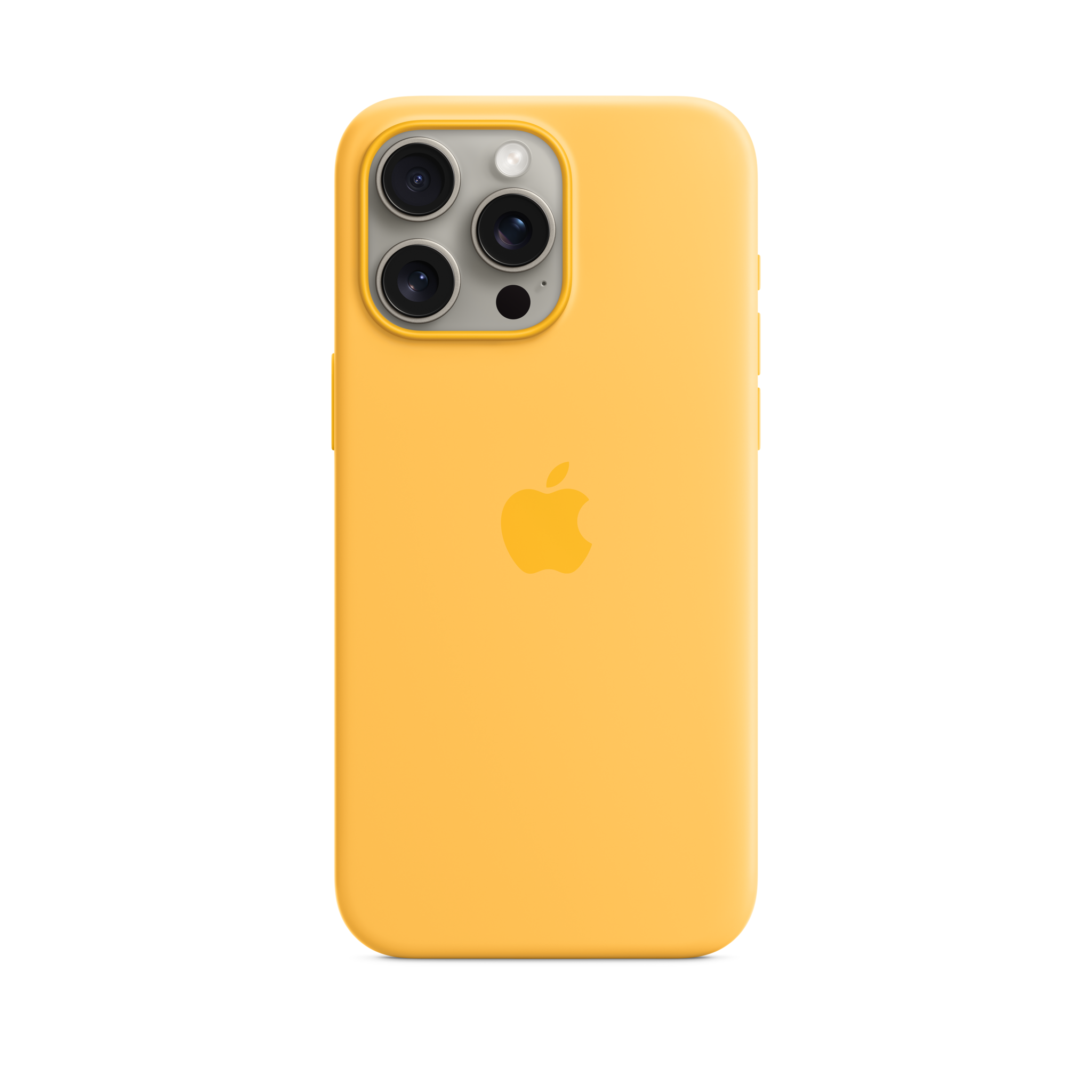iPhone 15 Pro Max Silicone Case with MagSafe — Sunshine