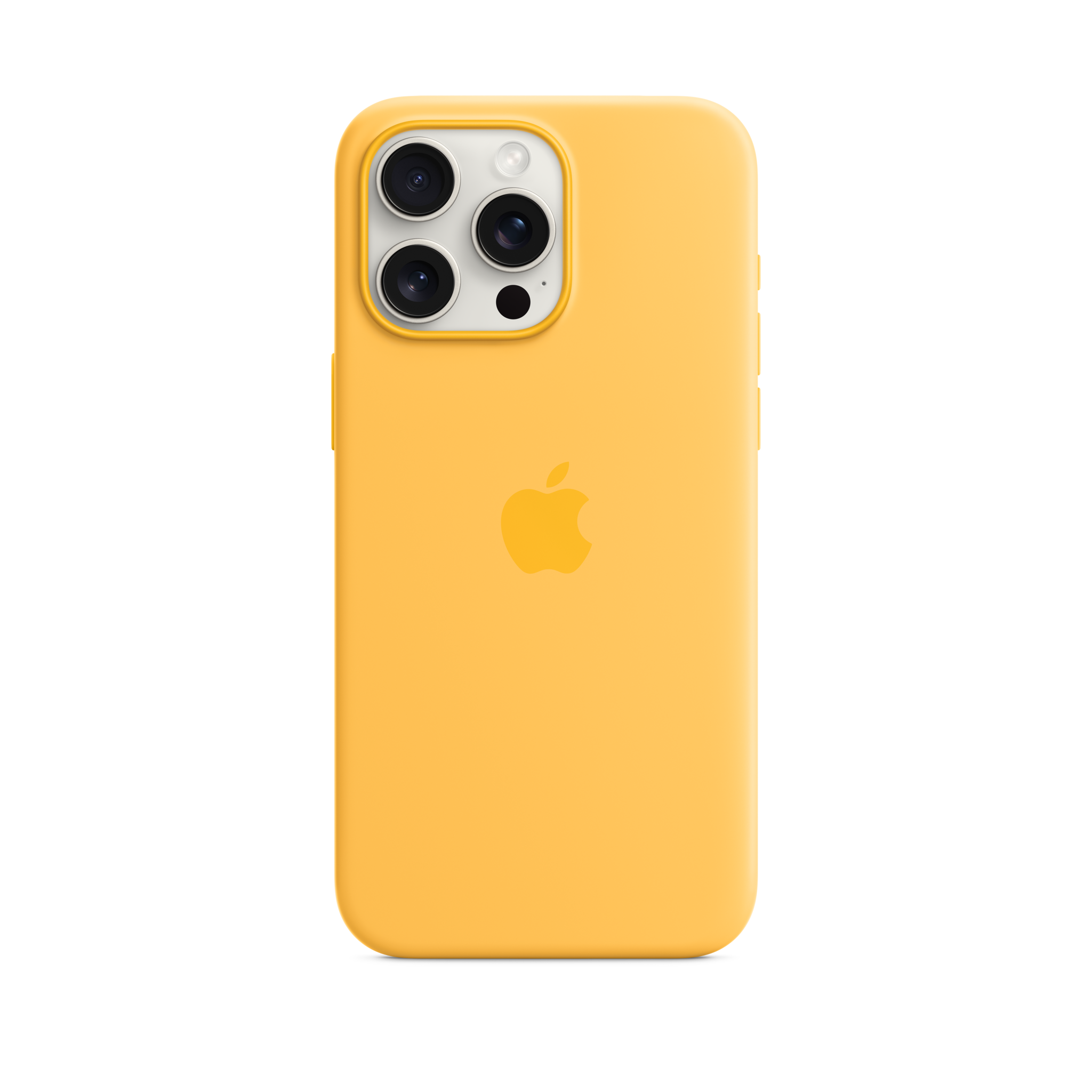iPhone 15 Pro Max Silicone Case with MagSafe — Sunshine