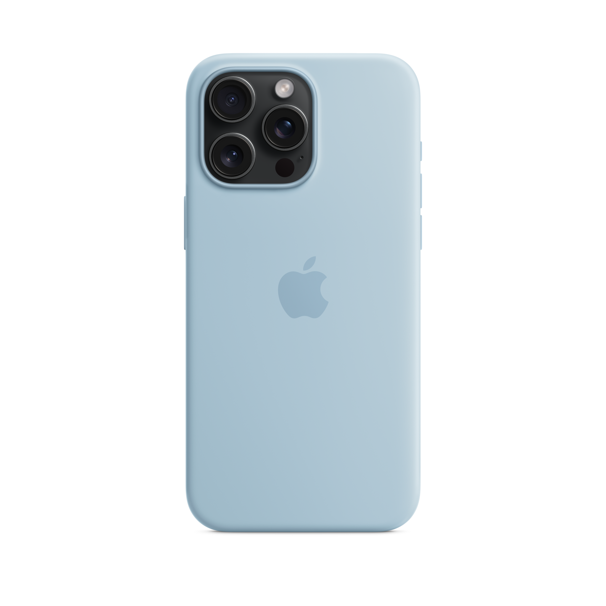 iPhone 15 Pro Max Silicone Case with MagSafe — Light Blue
