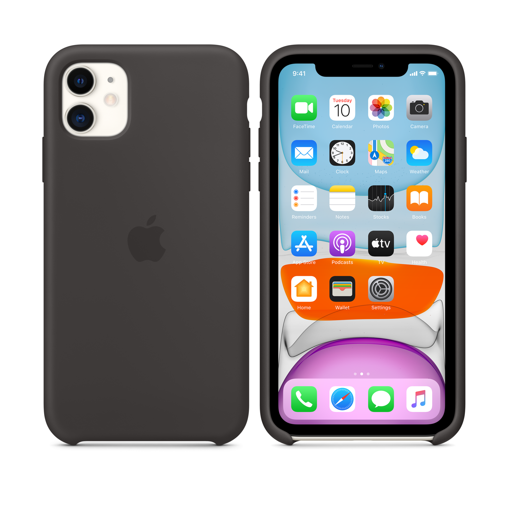 iPhone 11 Silicone Case — Black