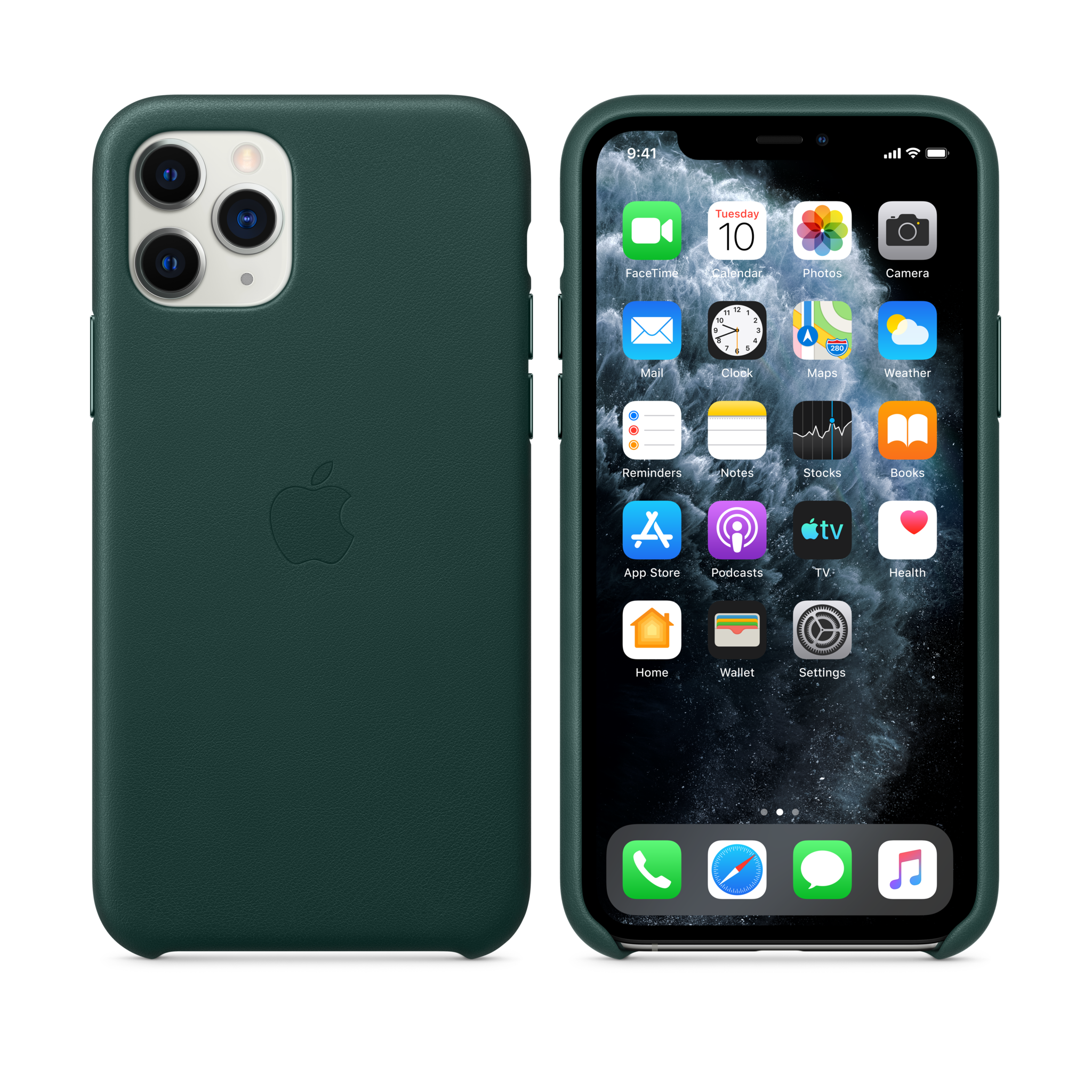 iPhone 11 Pro Leather Case — Forest Green