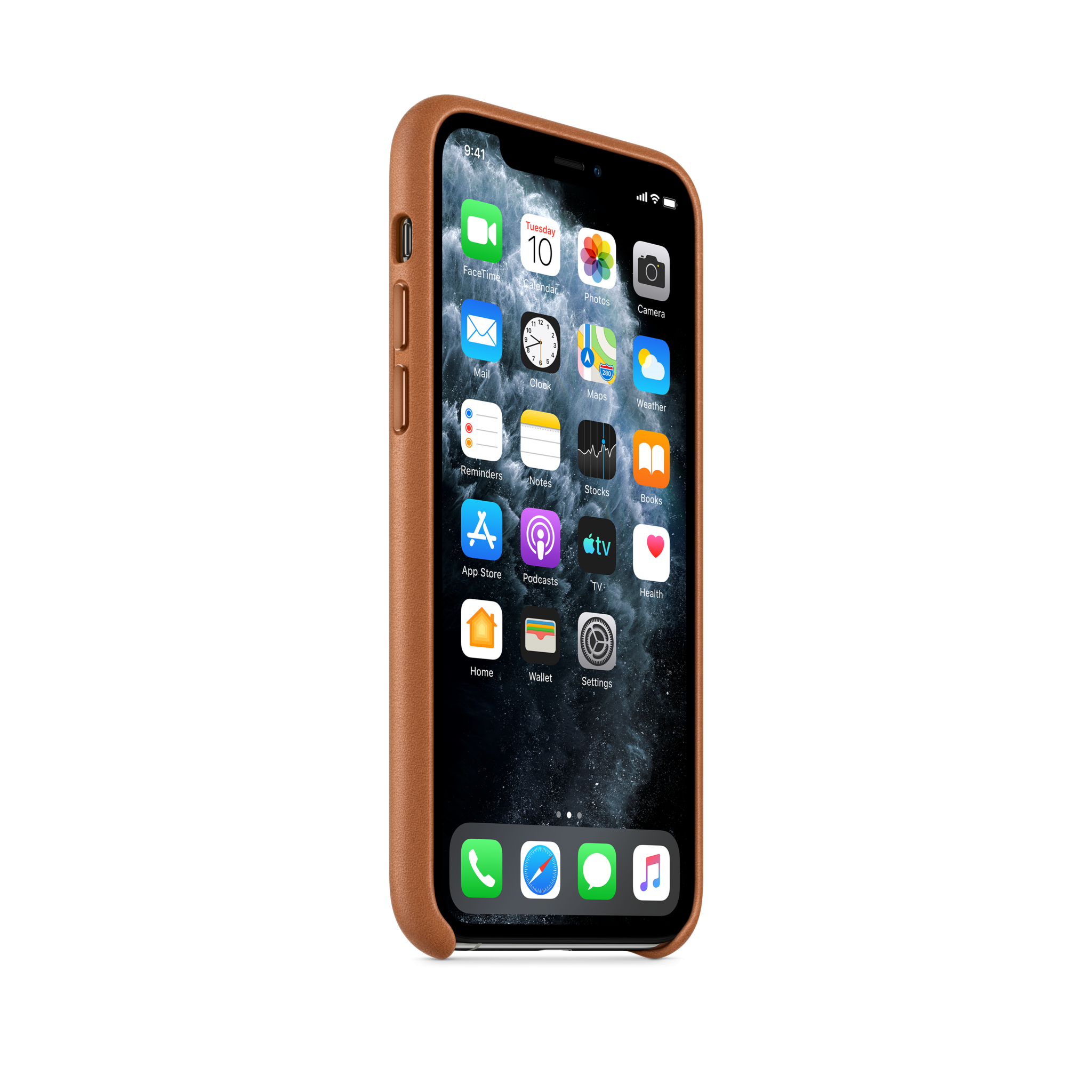 iPhone 11 Pro Leather Case — Saddle Brown