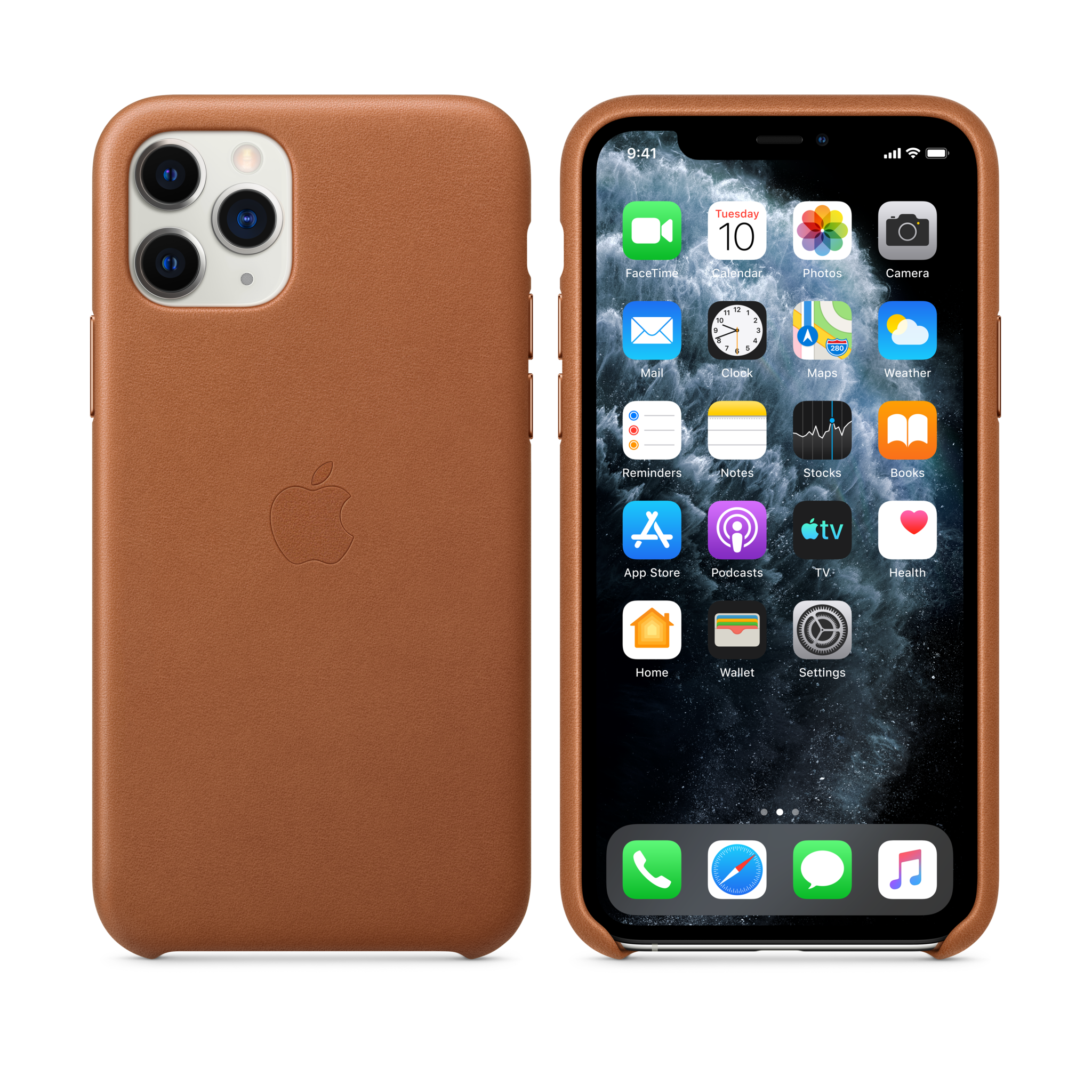 iPhone 11 Pro Leather Case — Saddle Brown