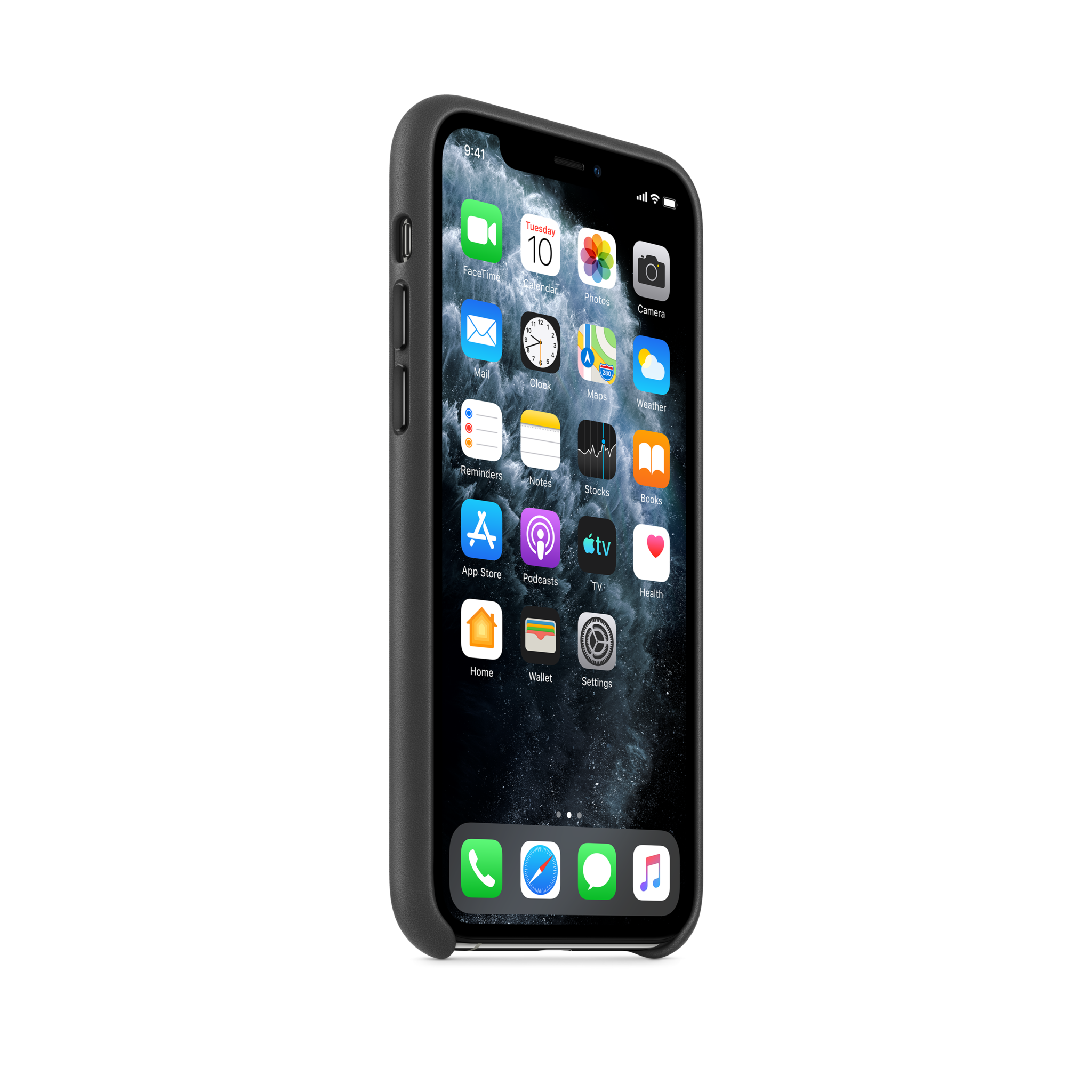 iPhone 11 Pro Leather Case — Black