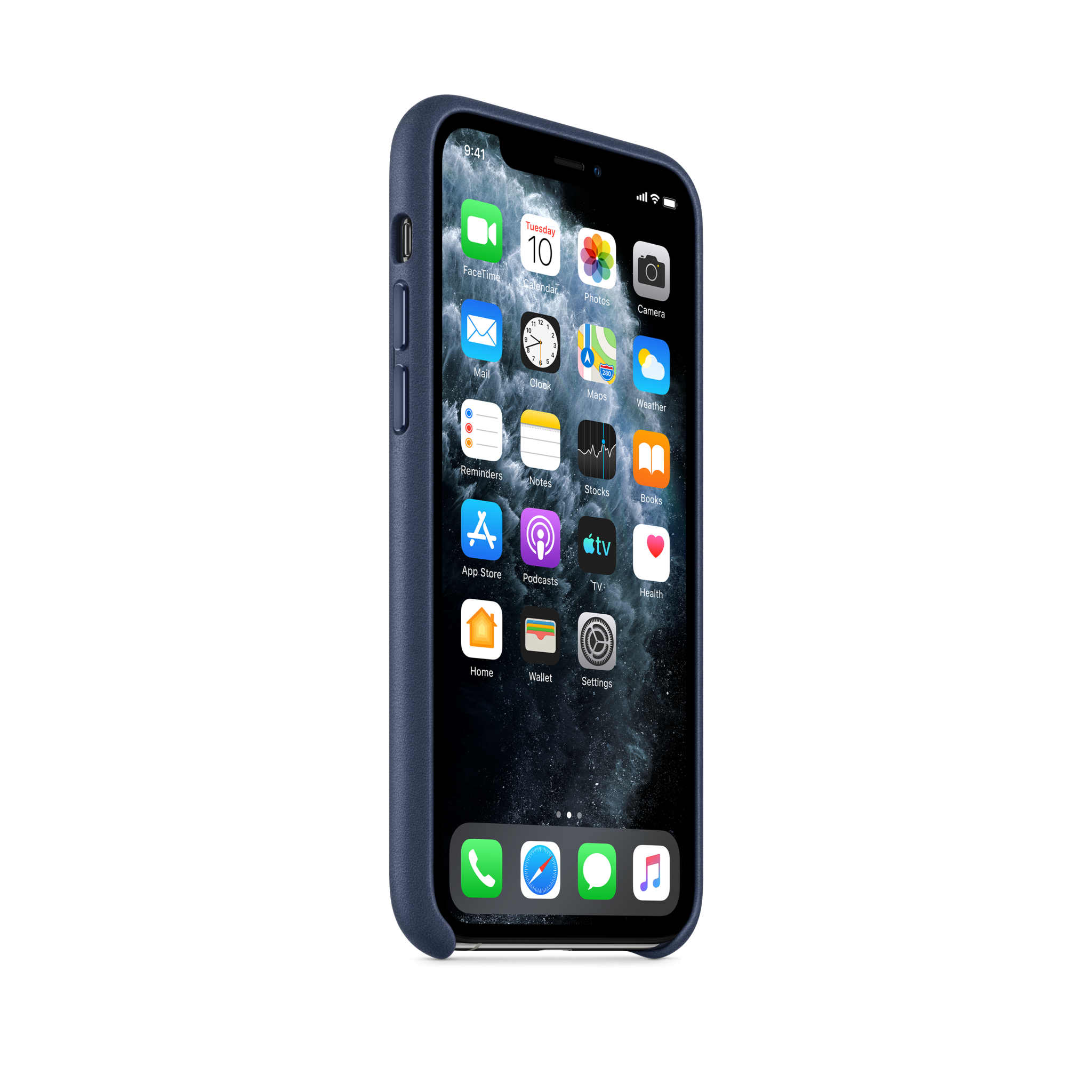 iPhone 11 Pro Leather Case — Midnight Blue