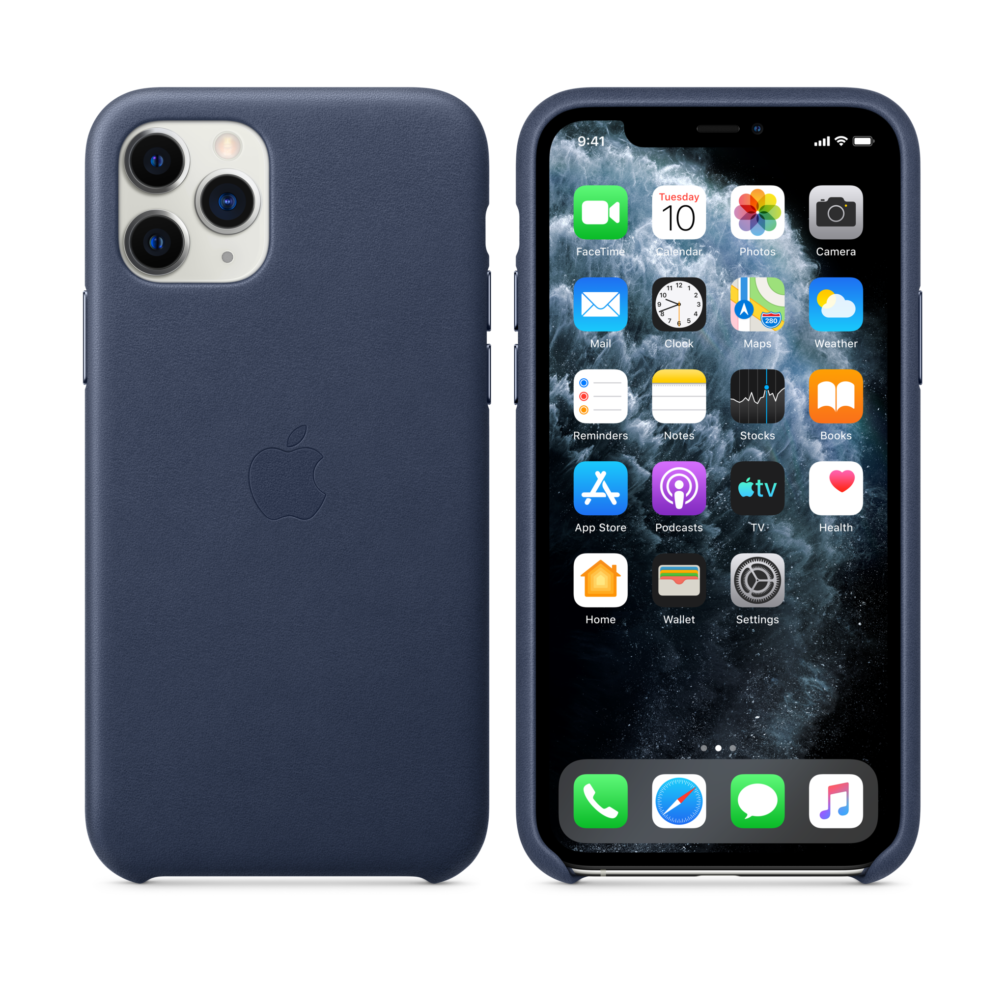 iPhone 11 Pro Leather Case — Midnight Blue
