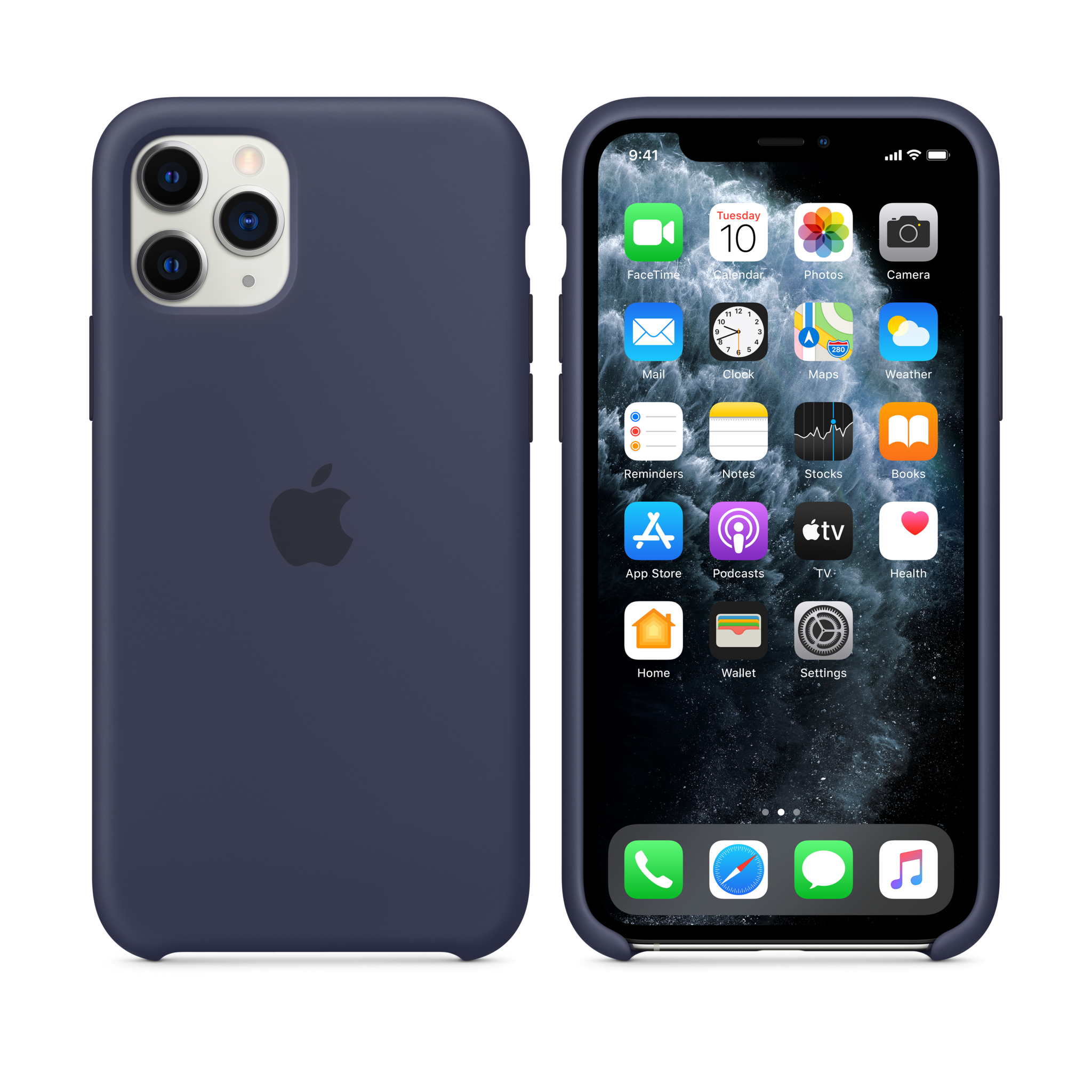 iPhone 11 Pro Silicone Case — Midnight Blue