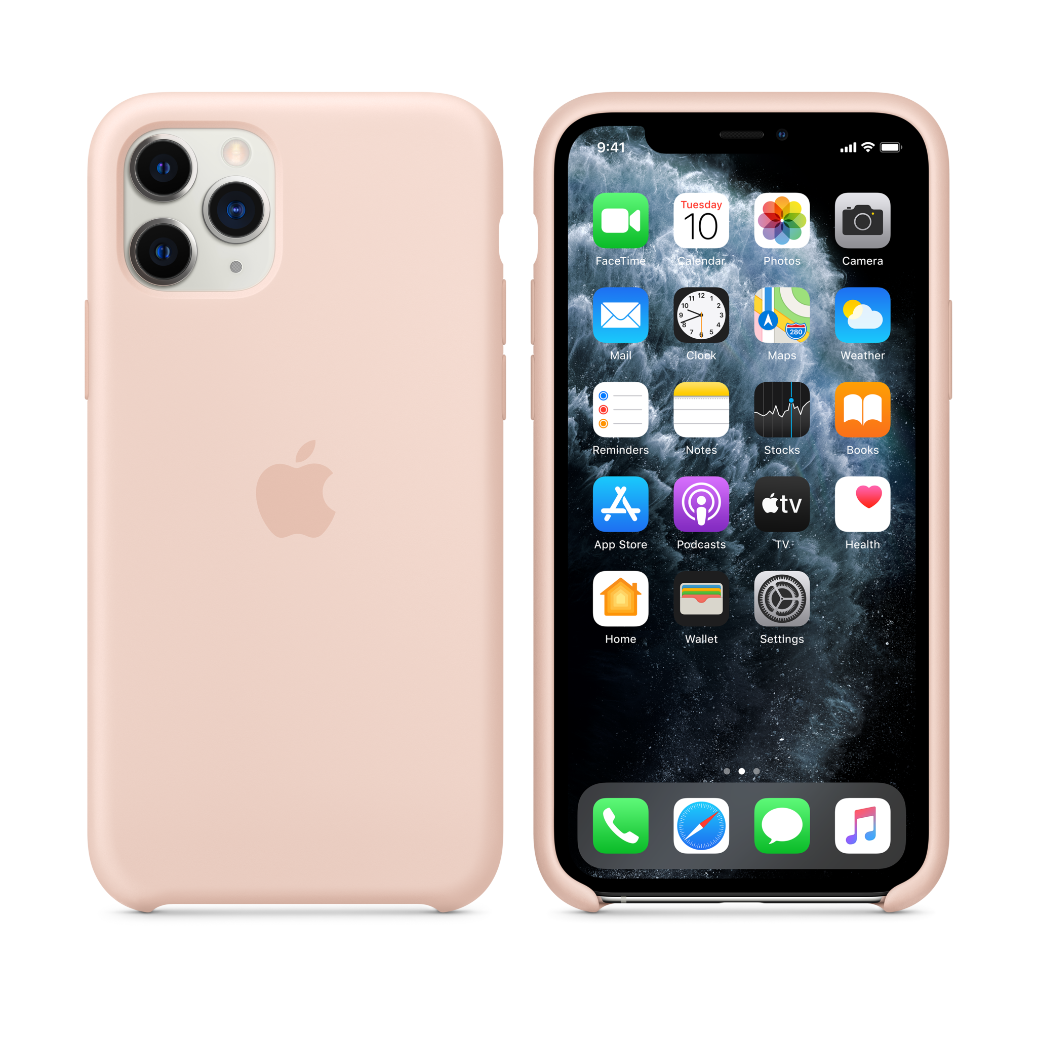iPhone 11 Pro Silicone Case — Pink Sand