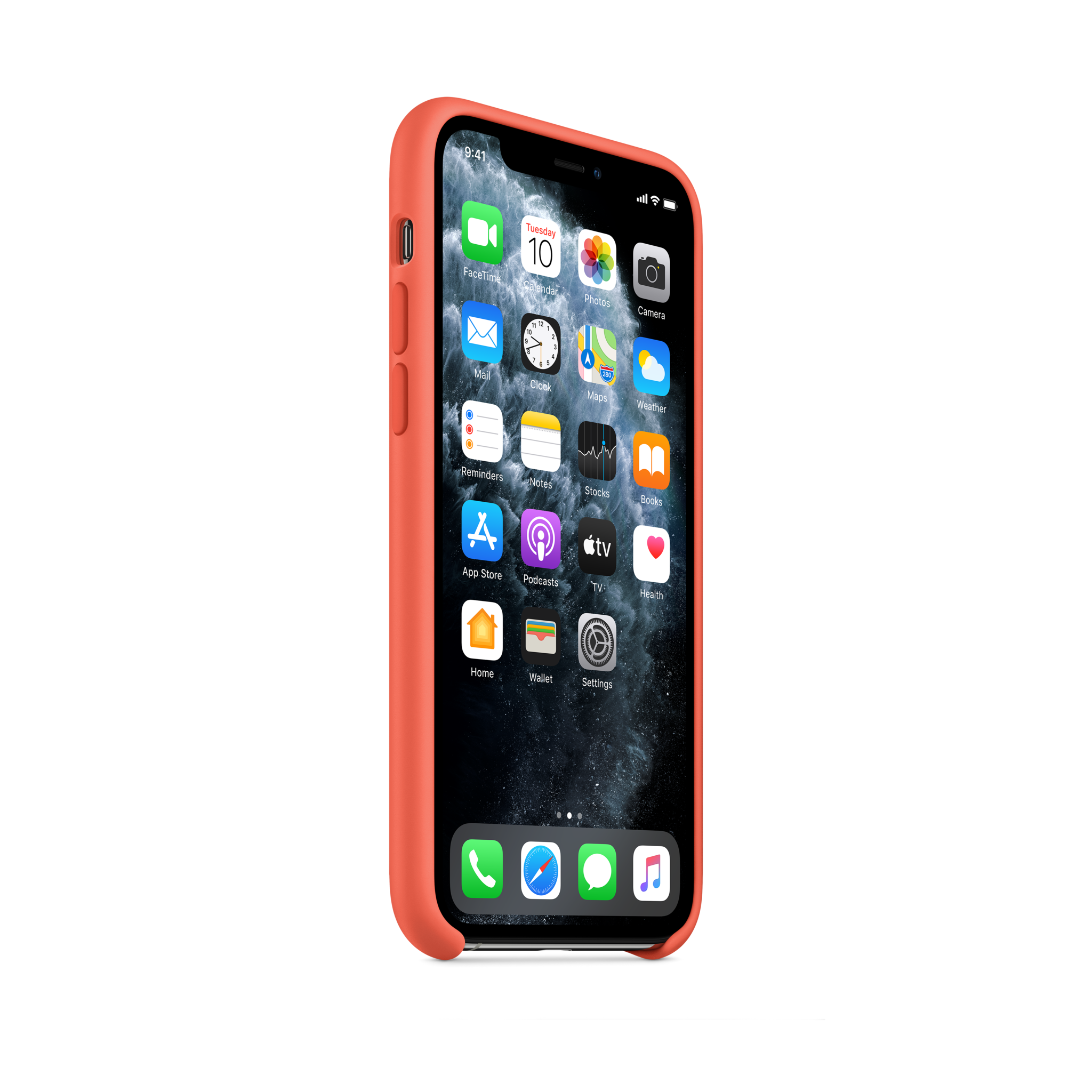 iPhone 11 Pro Silicone Case — Clementine (Orange)