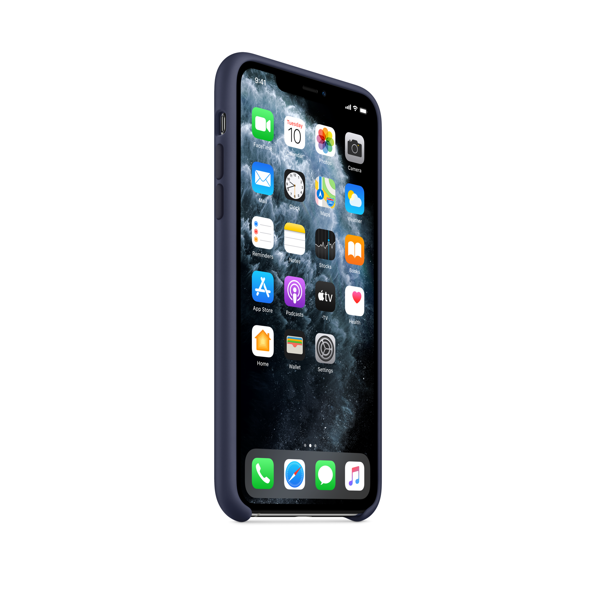 iPhone 11 Pro Max Silicone Case — Midnight Blue