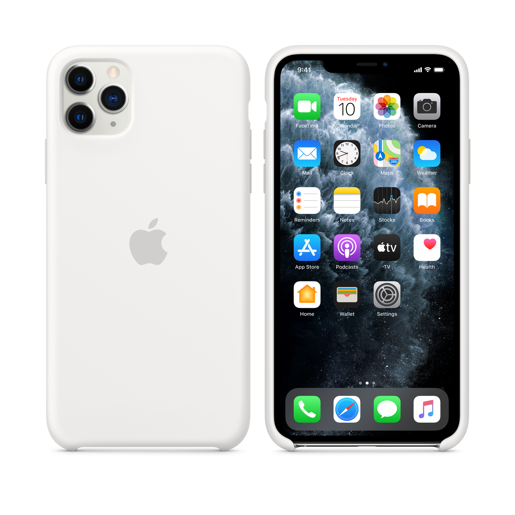iPhone 11 Pro Max Silicone Case — White