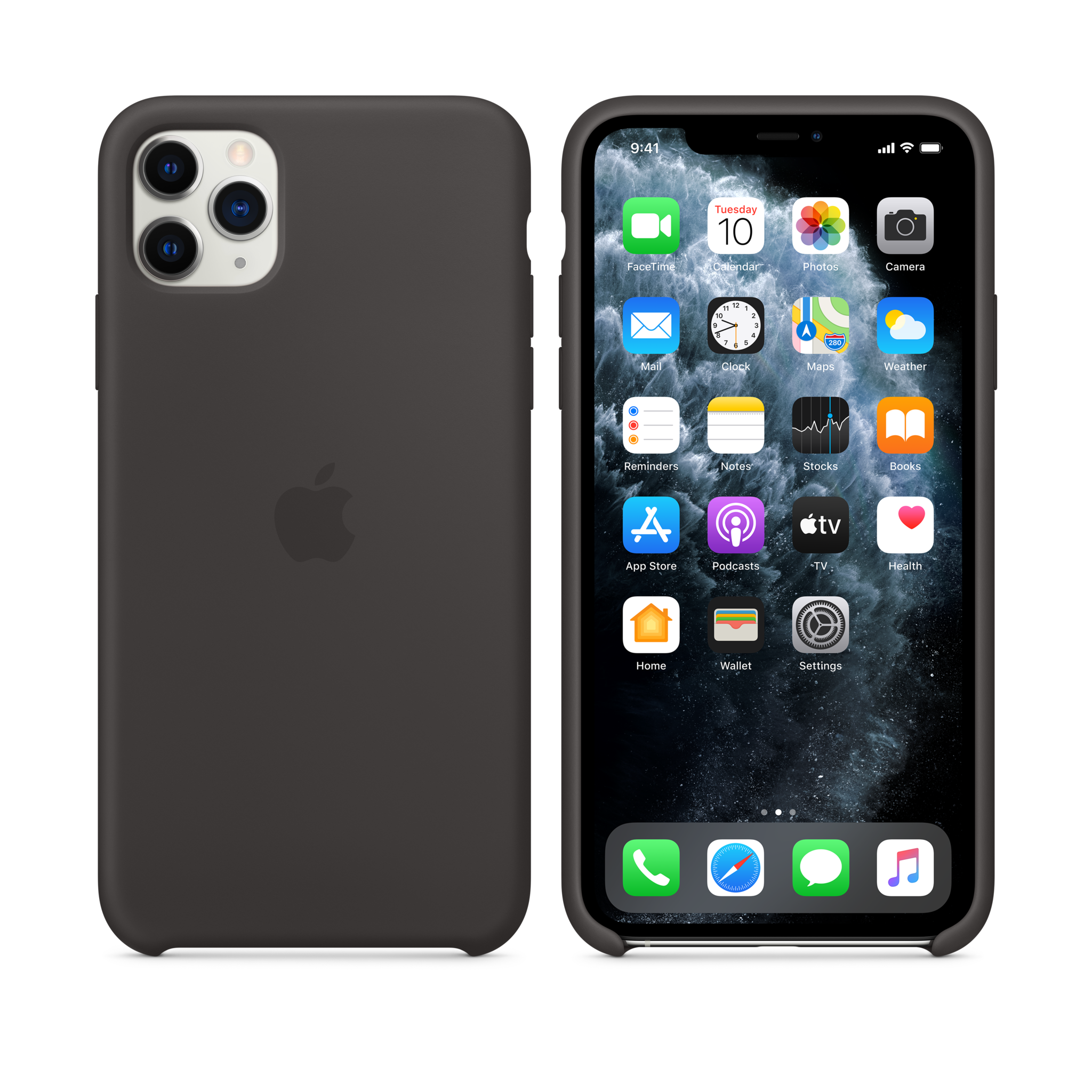 iPhone 11 Pro Max Silicone Case — Black
