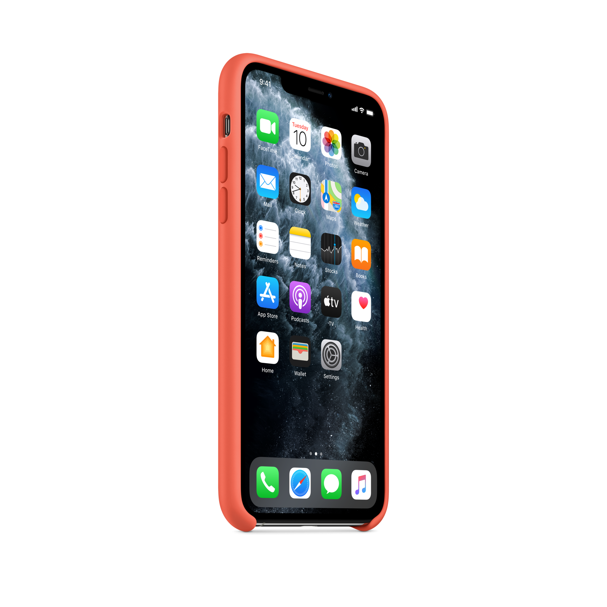 iPhone 11 Pro Max Silicone Case — Clementine (Orange)