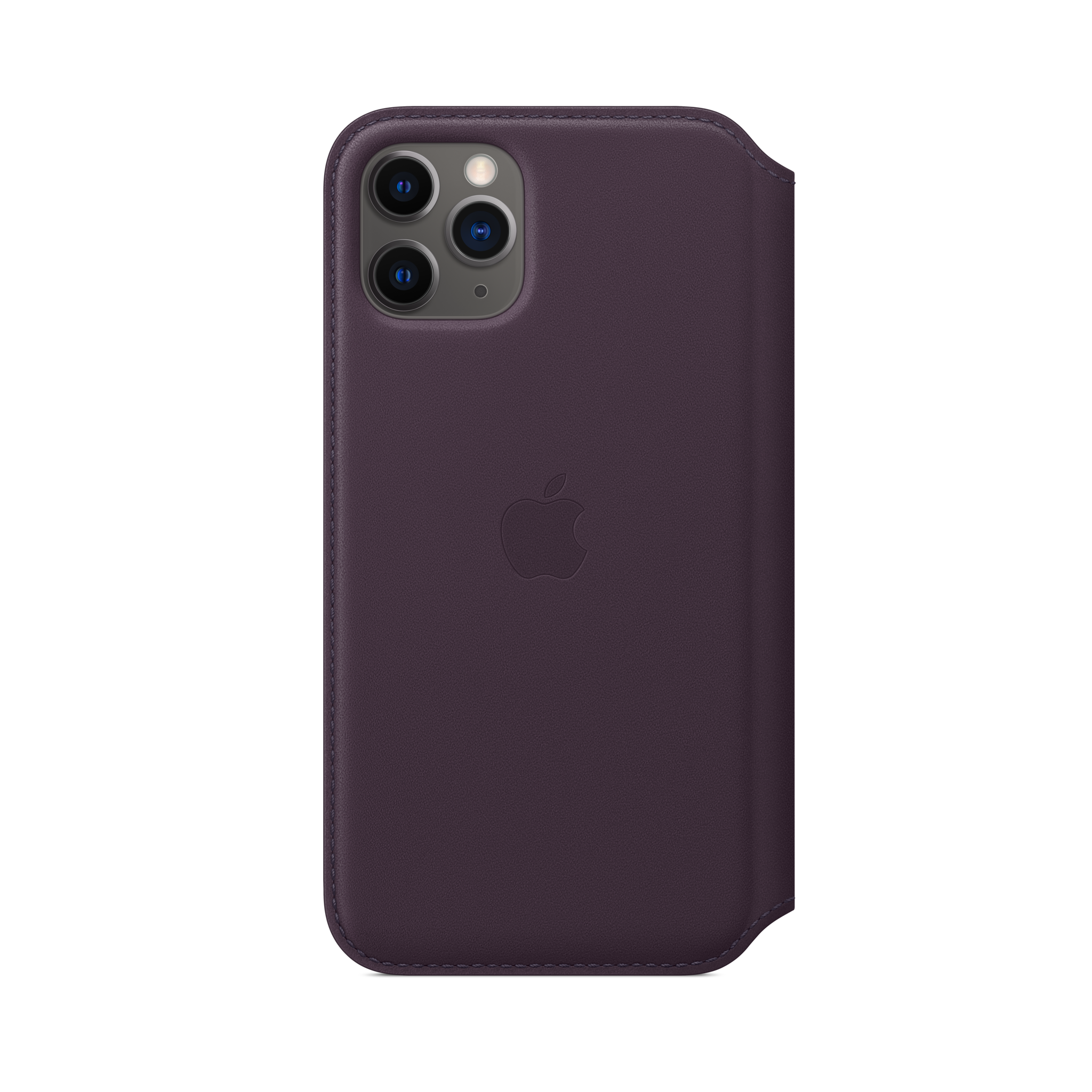 iPhone 11 Pro Leather Folio — Aubergine