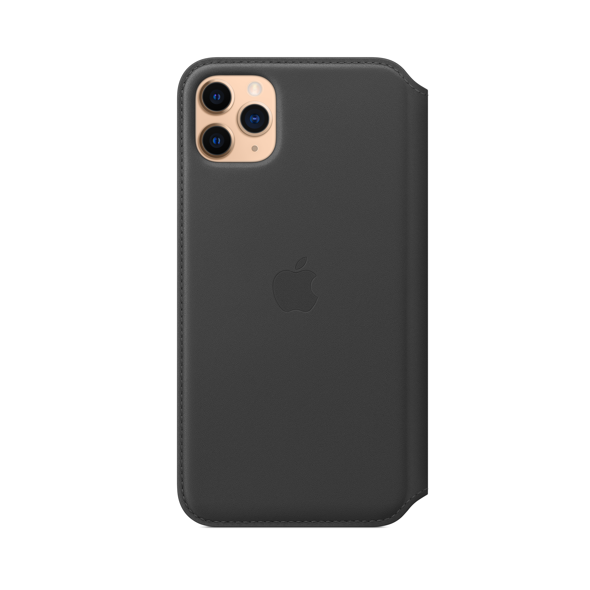 iPhone 11 Pro Max Leather Folio — Black