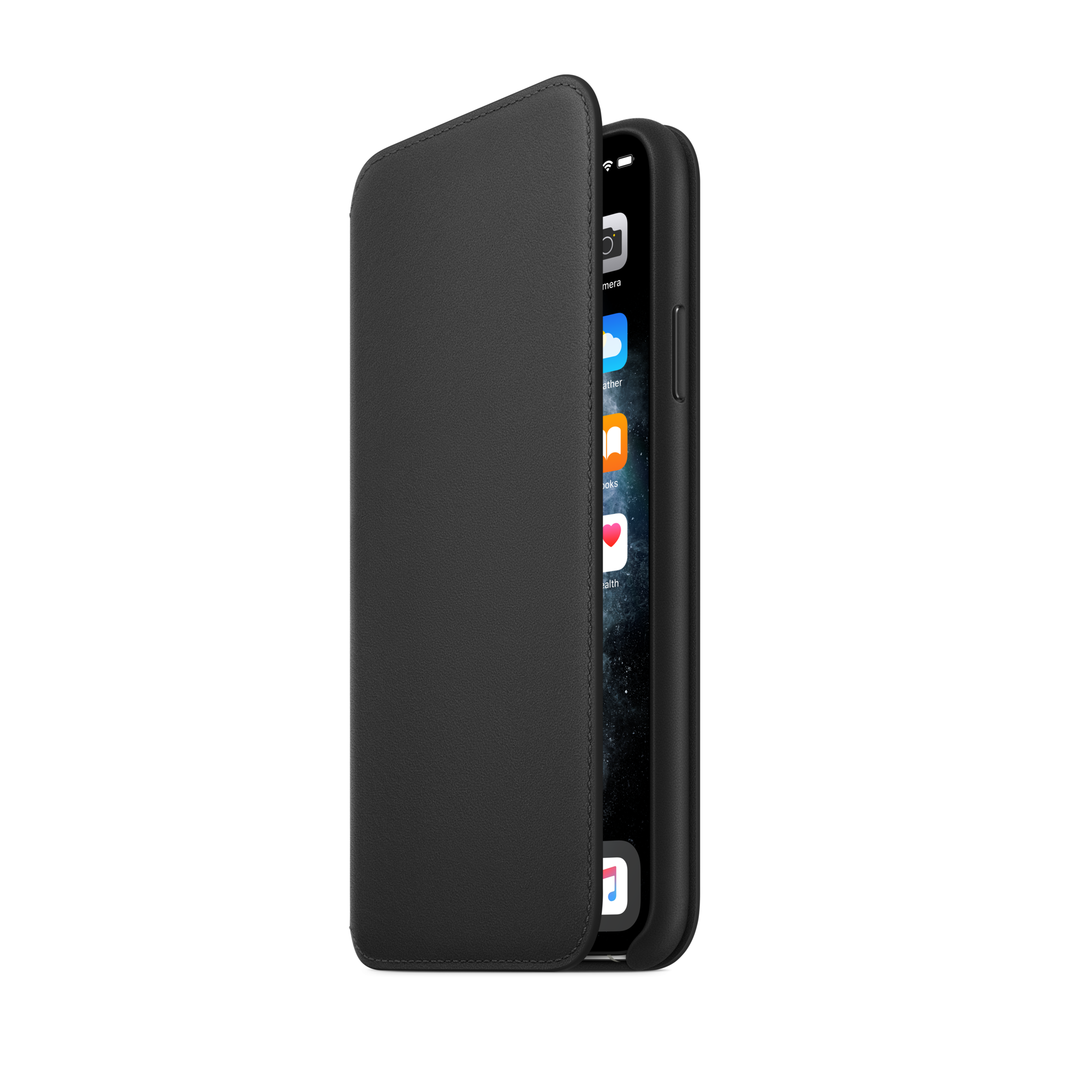 iPhone 11 Pro Max Leather Folio — Black