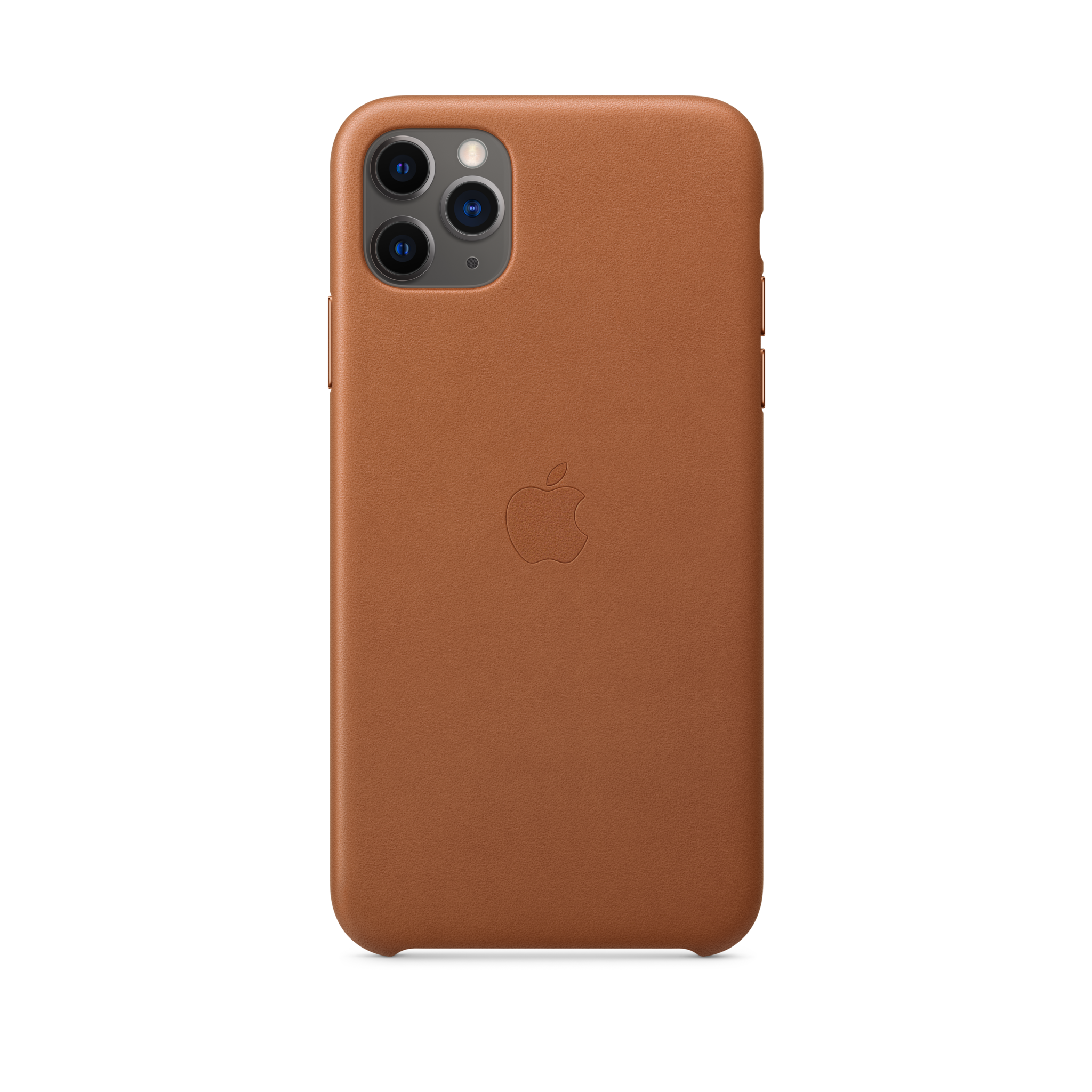 iPhone 11 Pro Max Leather Case — Saddle Brown