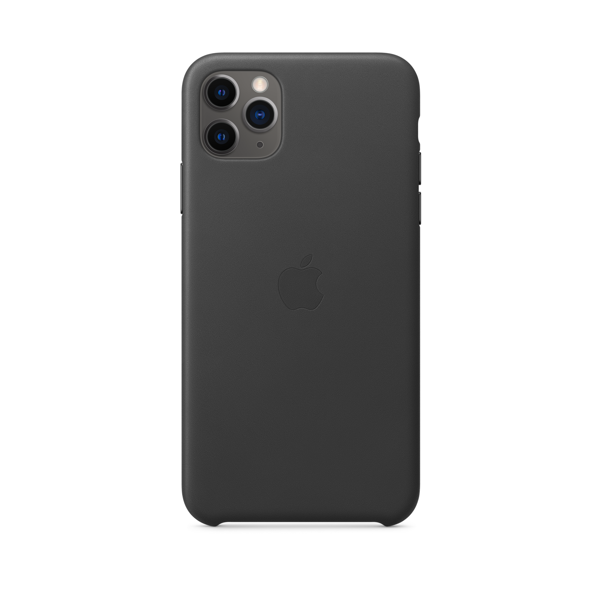 iPhone 11 Pro Max Leather Case — Black