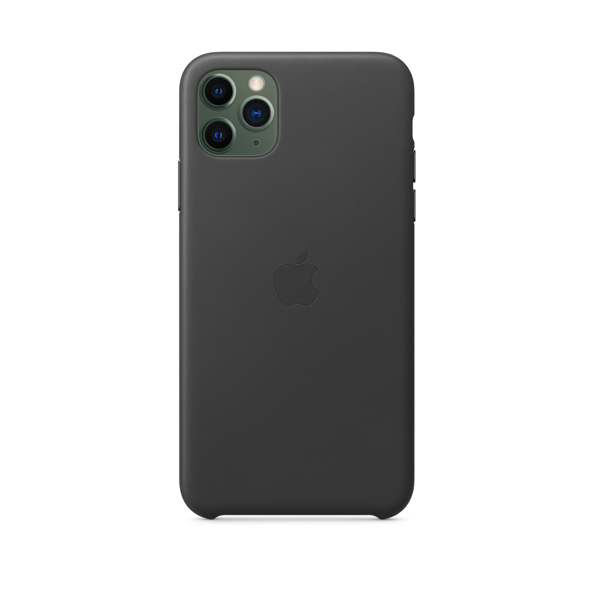 iPhone 11 Pro Max Leather Case — Black