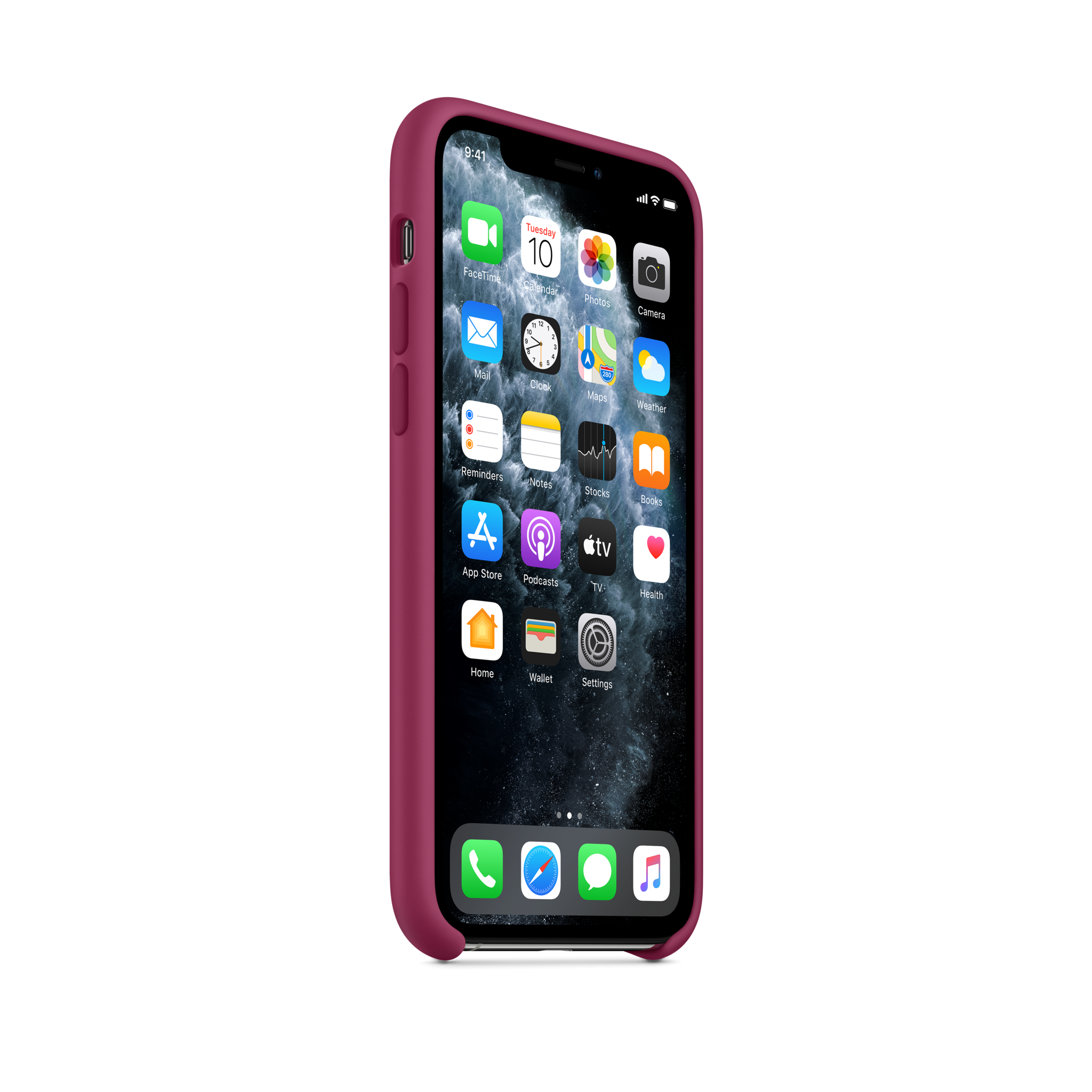 iPhone 11 Pro Silicone Case — Pomegranate