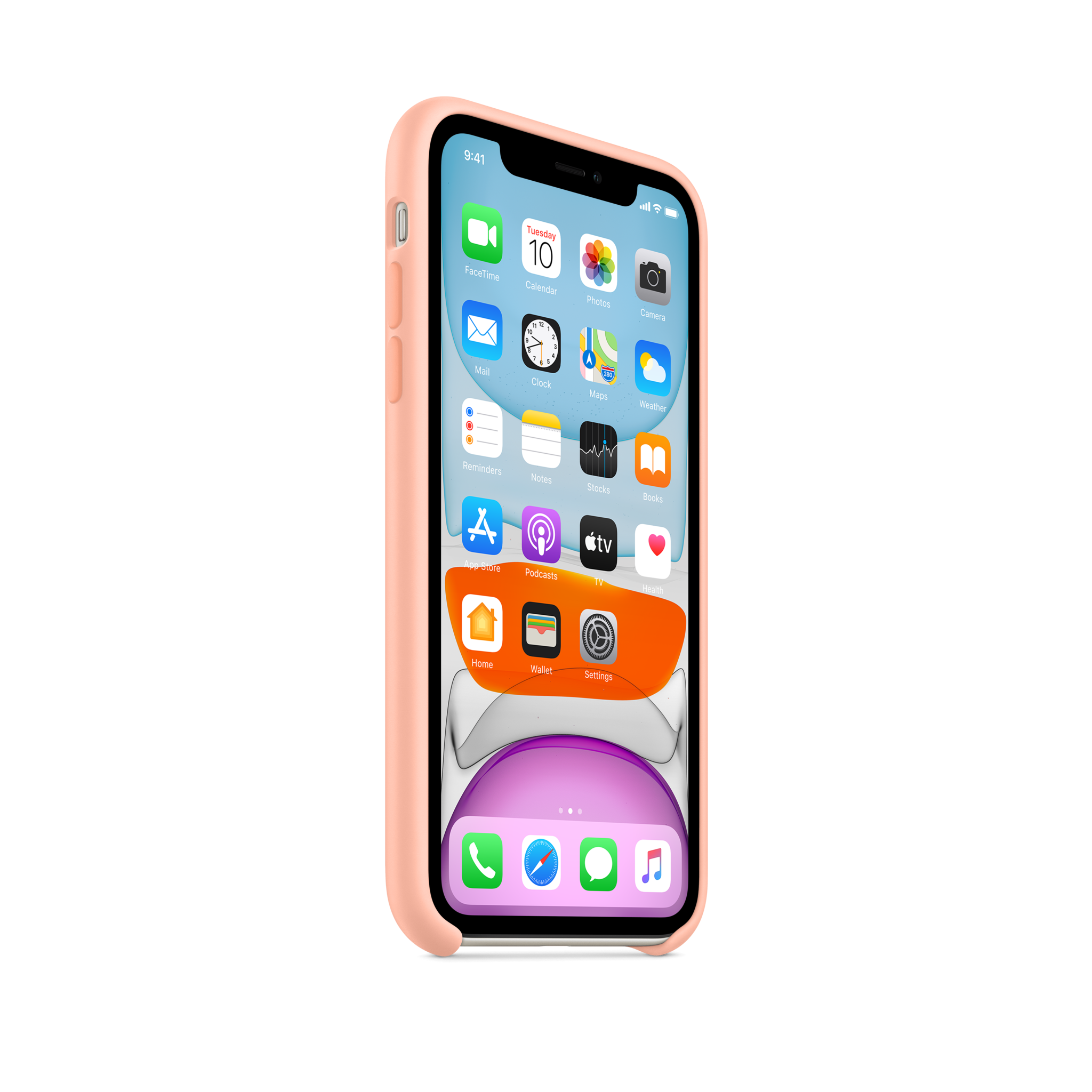 iPhone 11 Silicone Case — Grapefruit