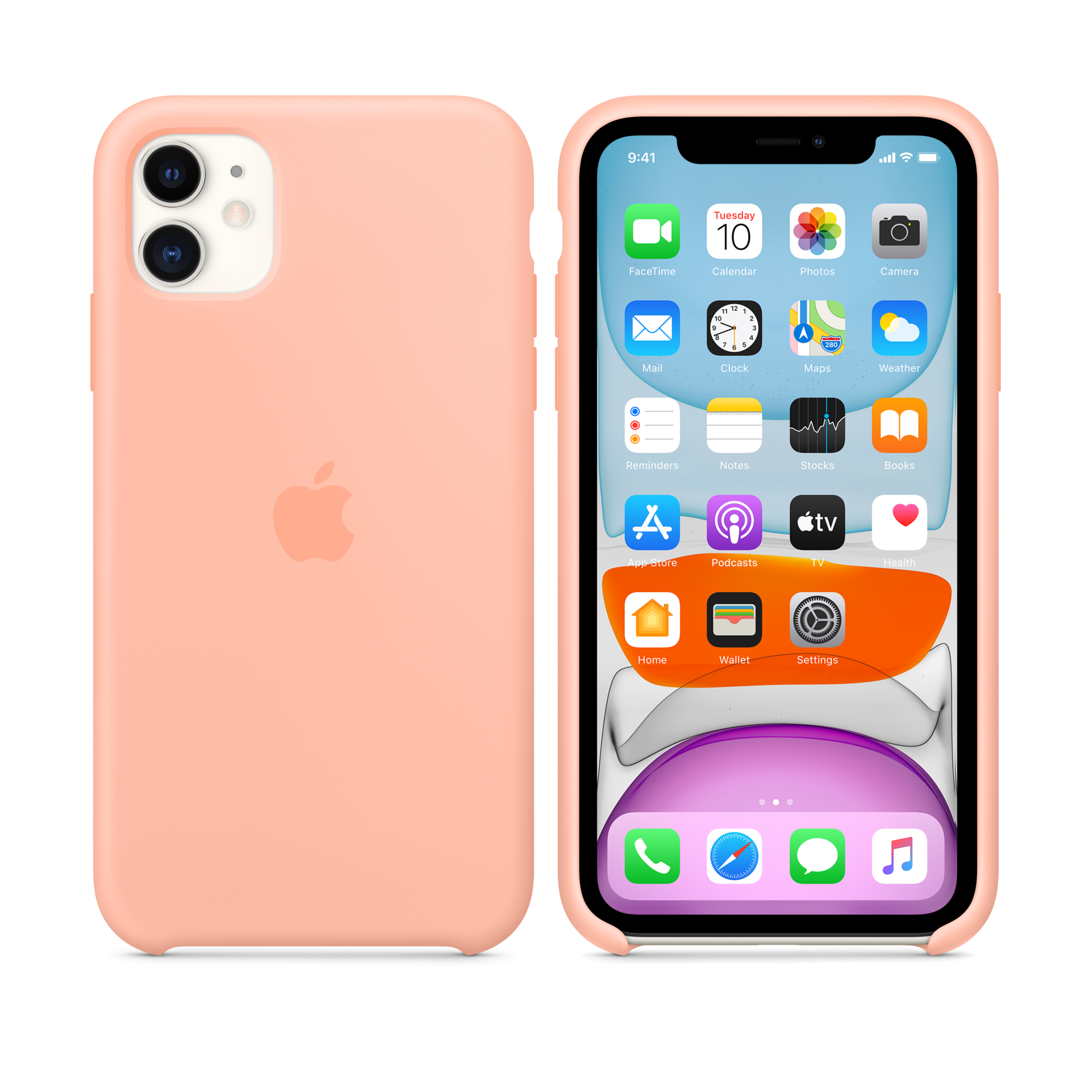 iPhone 11 Silicone Case — Grapefruit