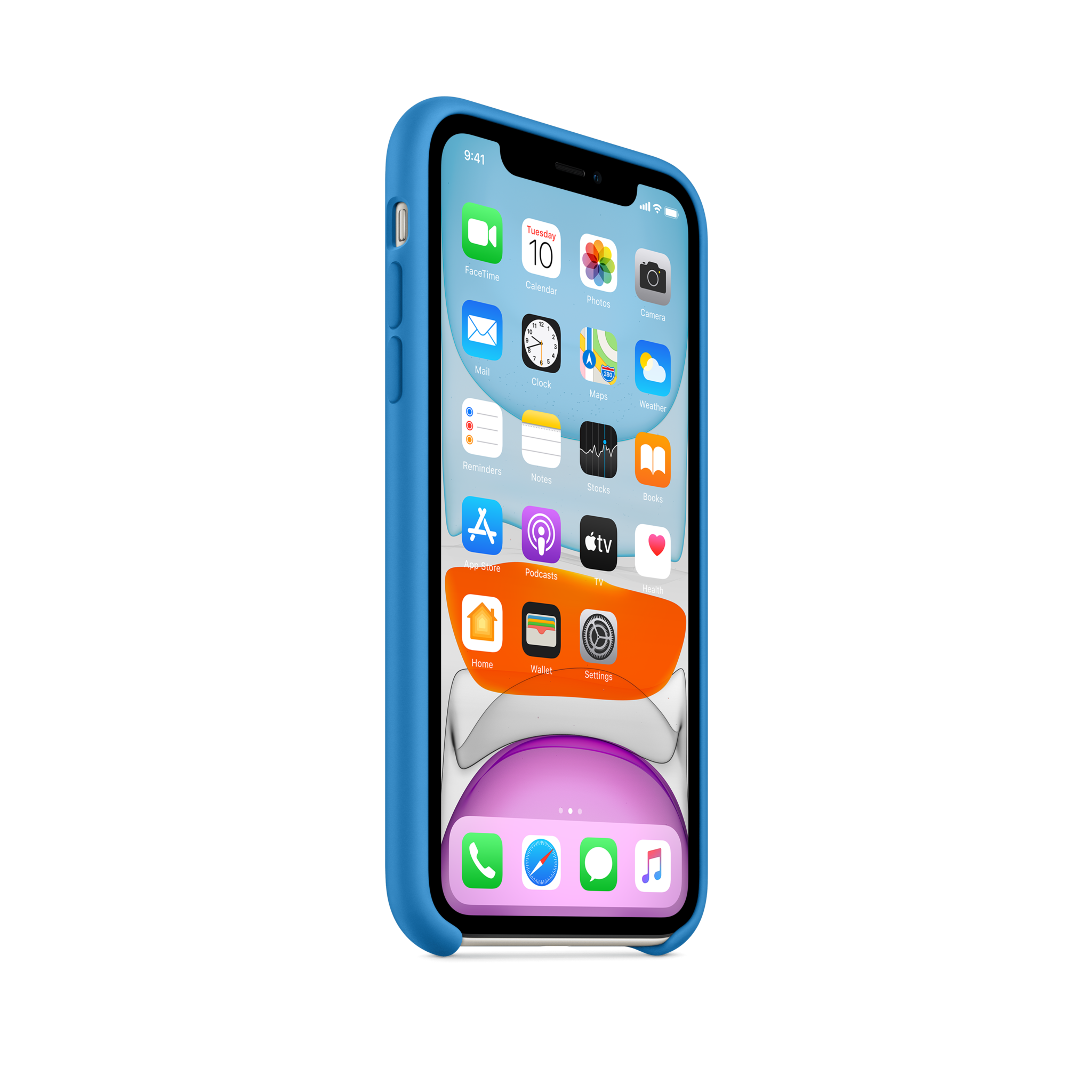 iPhone 11 Silicone Case — Surf Blue