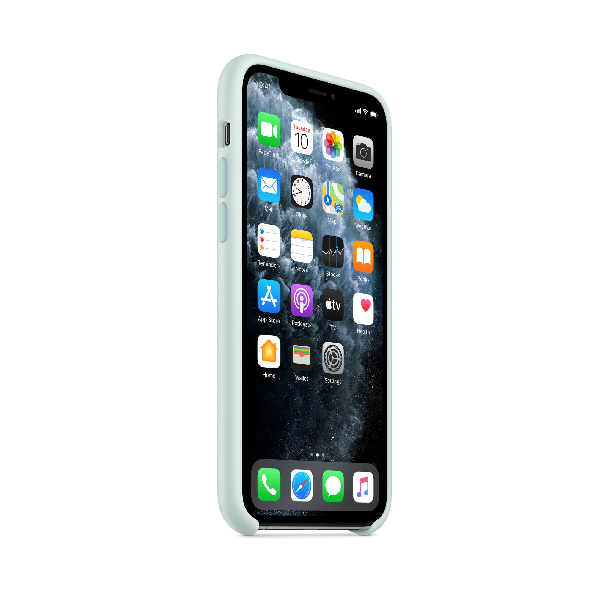 iPhone 11 Pro Silicone Case — Seafoam