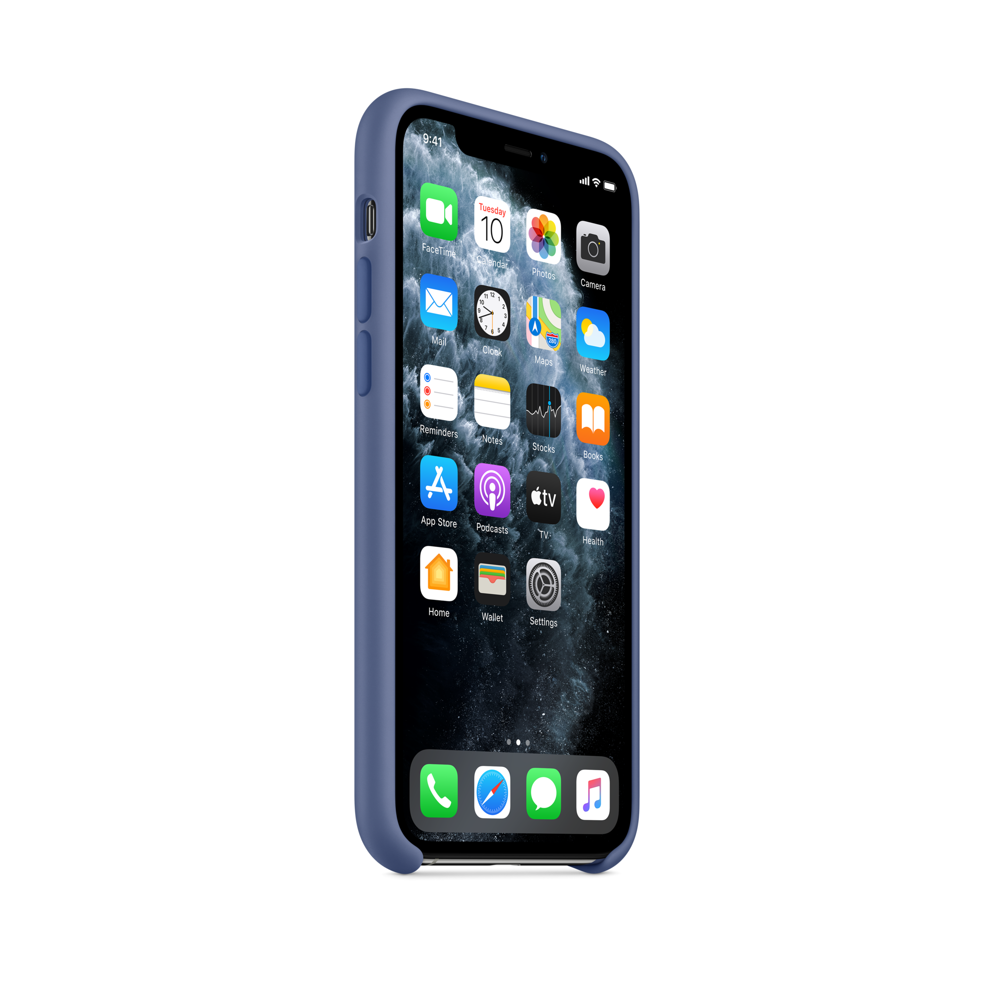 iPhone 11 Pro Silicone Case — Linen Blue