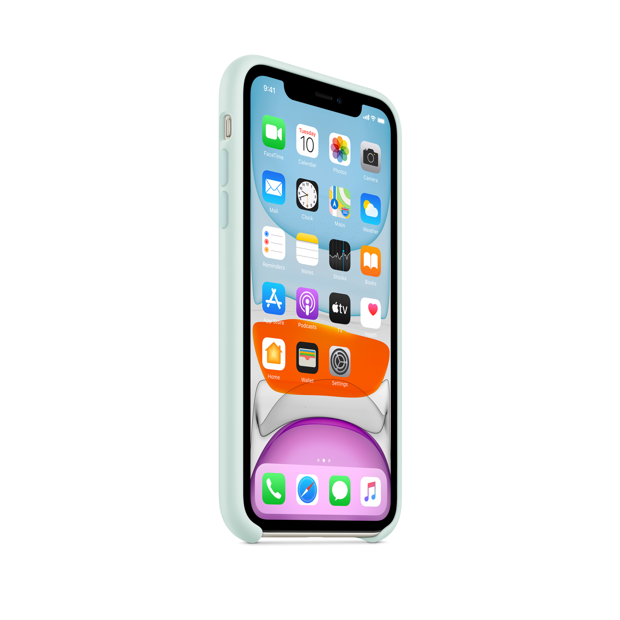 iPhone 11 Silicone Case — Seafoam