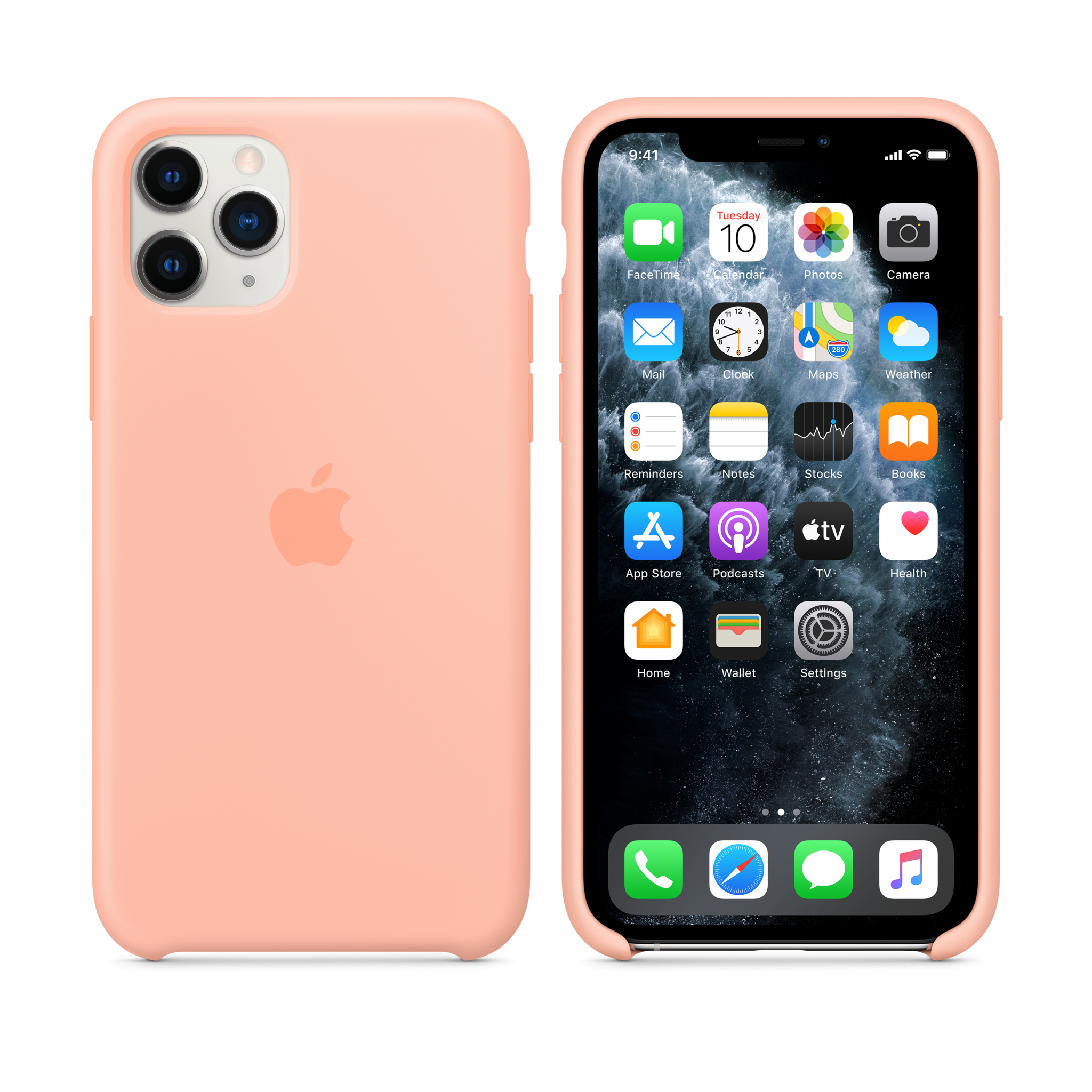 iPhone 11 Pro Silicone Case — Grapefruit