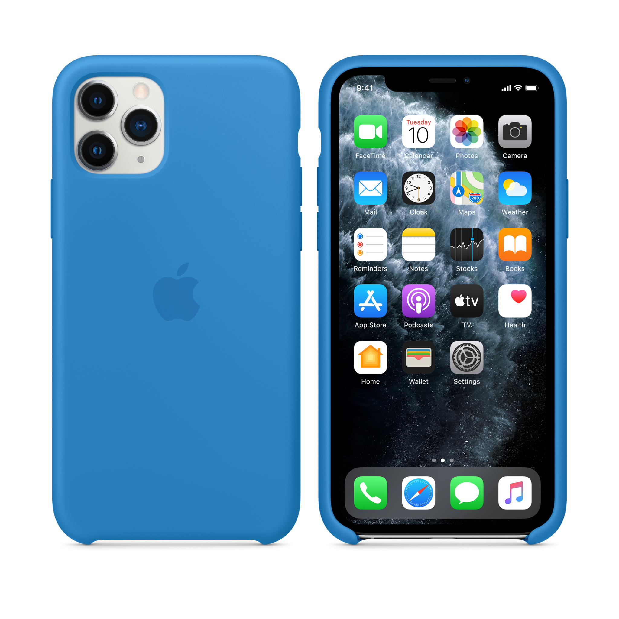 iPhone 11 Pro Silicone Case — Surf Blue