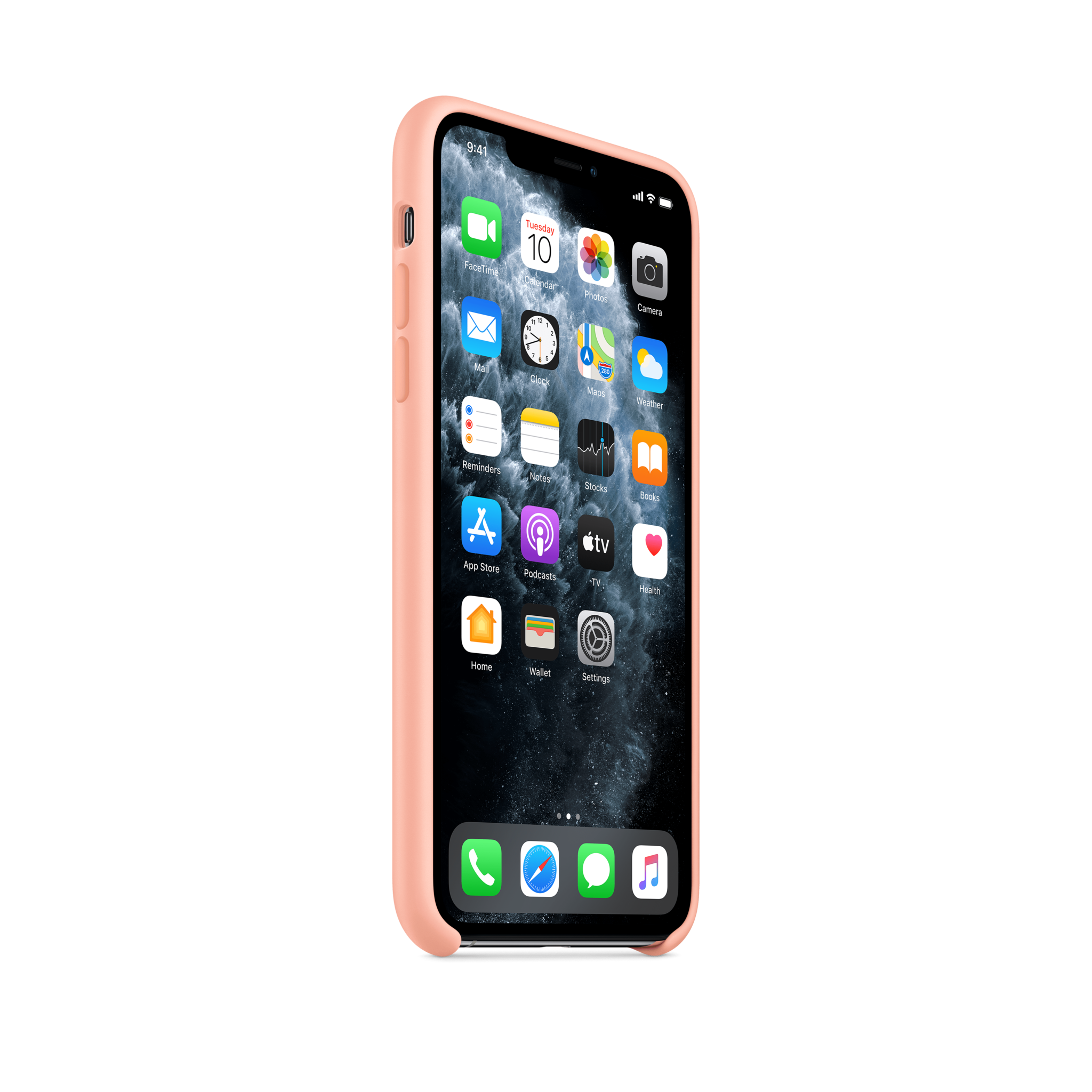 iPhone 11 Pro Max Silicone Case — Grapefruit